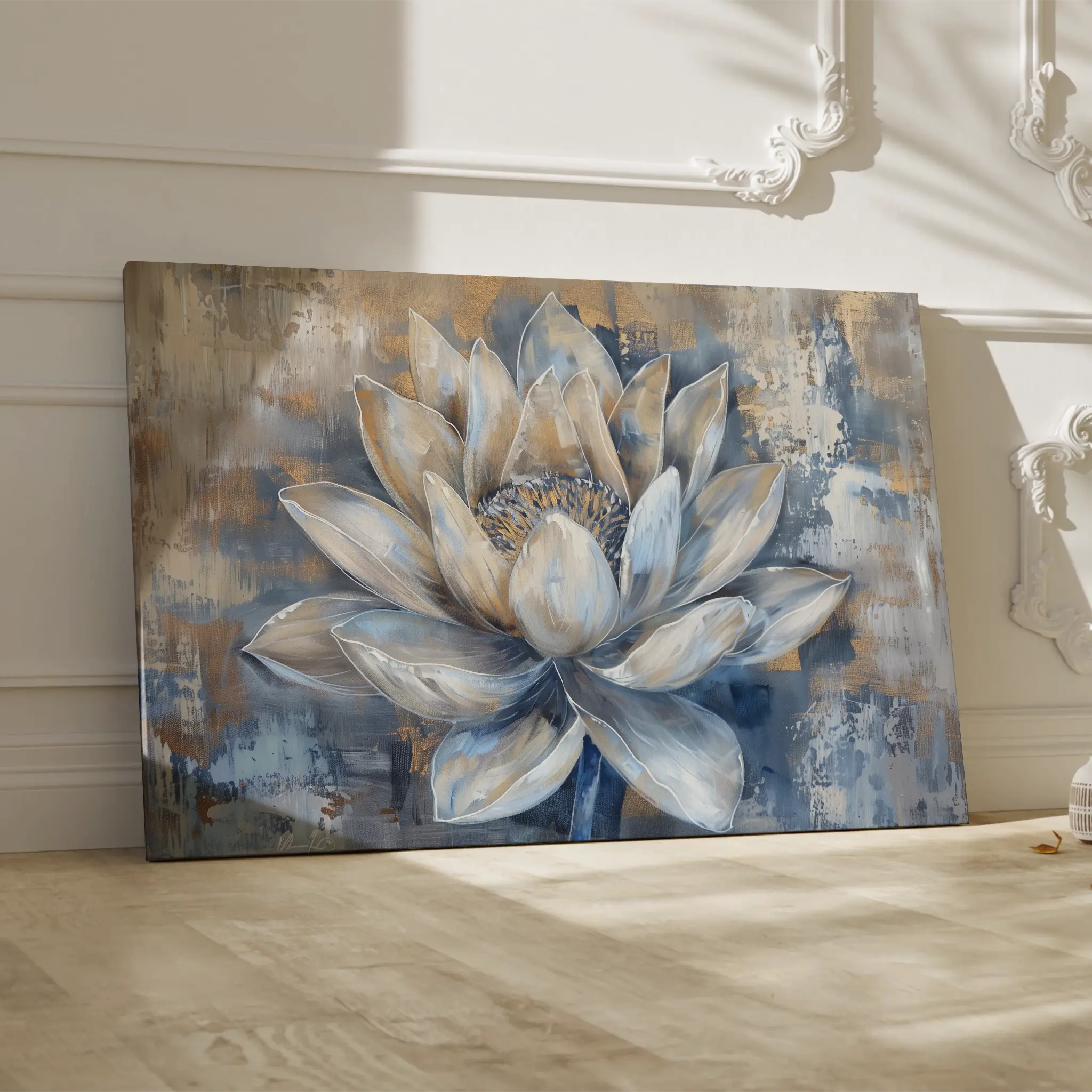 Floral Canvas Wall Art WAD095-F 90 x 60 cm / Stretched on hidden frame