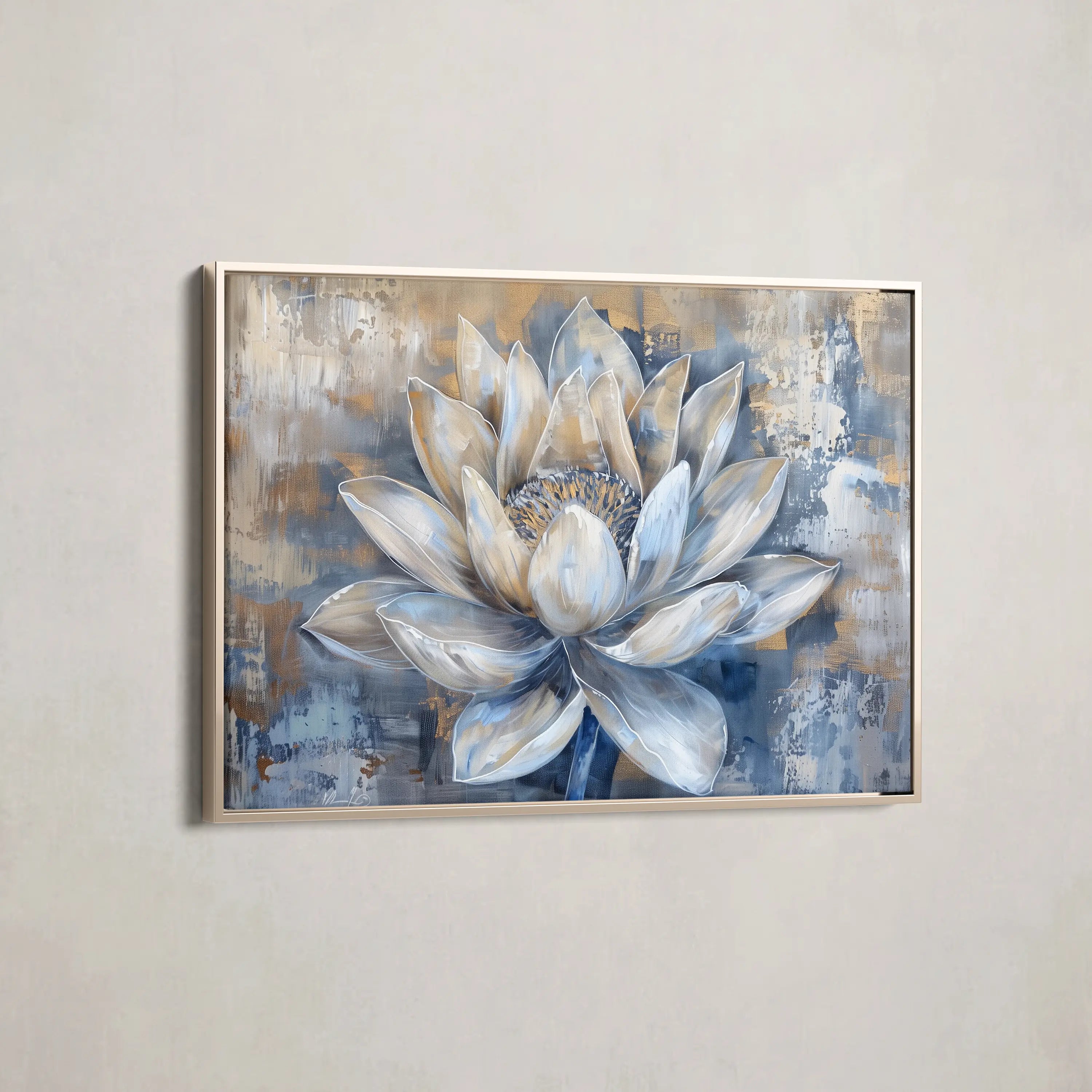 Floral Canvas Wall Art WAD095-F 90 x 60 cm / Stretched on hidden frame