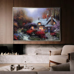 Landscape 095 Canvas Art 90 x 60 cm / Stretched on hidden frame