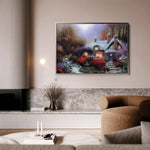 Landscape 095 Canvas Art 90 x 60 cm / Stretched on hidden frame