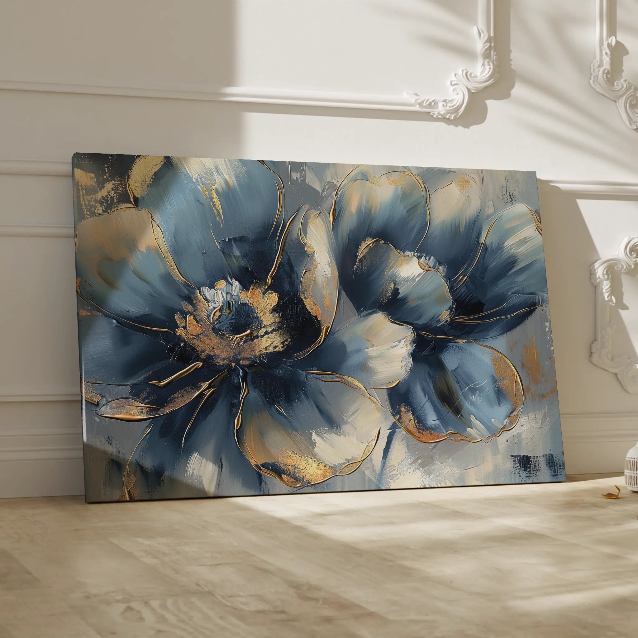 Floral Canvas Wall Art WAD096-F 90 x 60 cm / Stretched on hidden frame