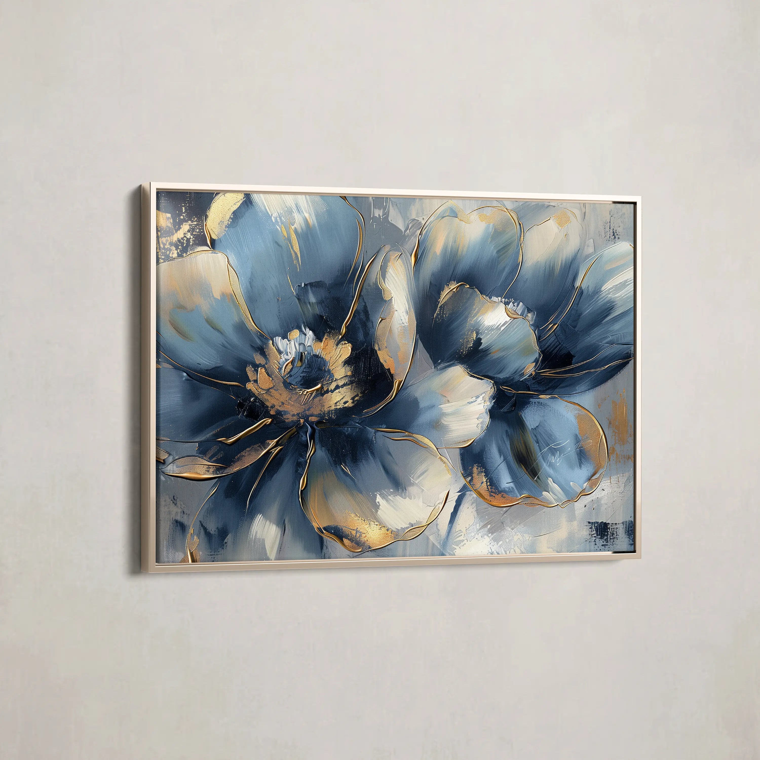 Floral Canvas Wall Art WAD096-F 90 x 60 cm / Stretched on hidden frame