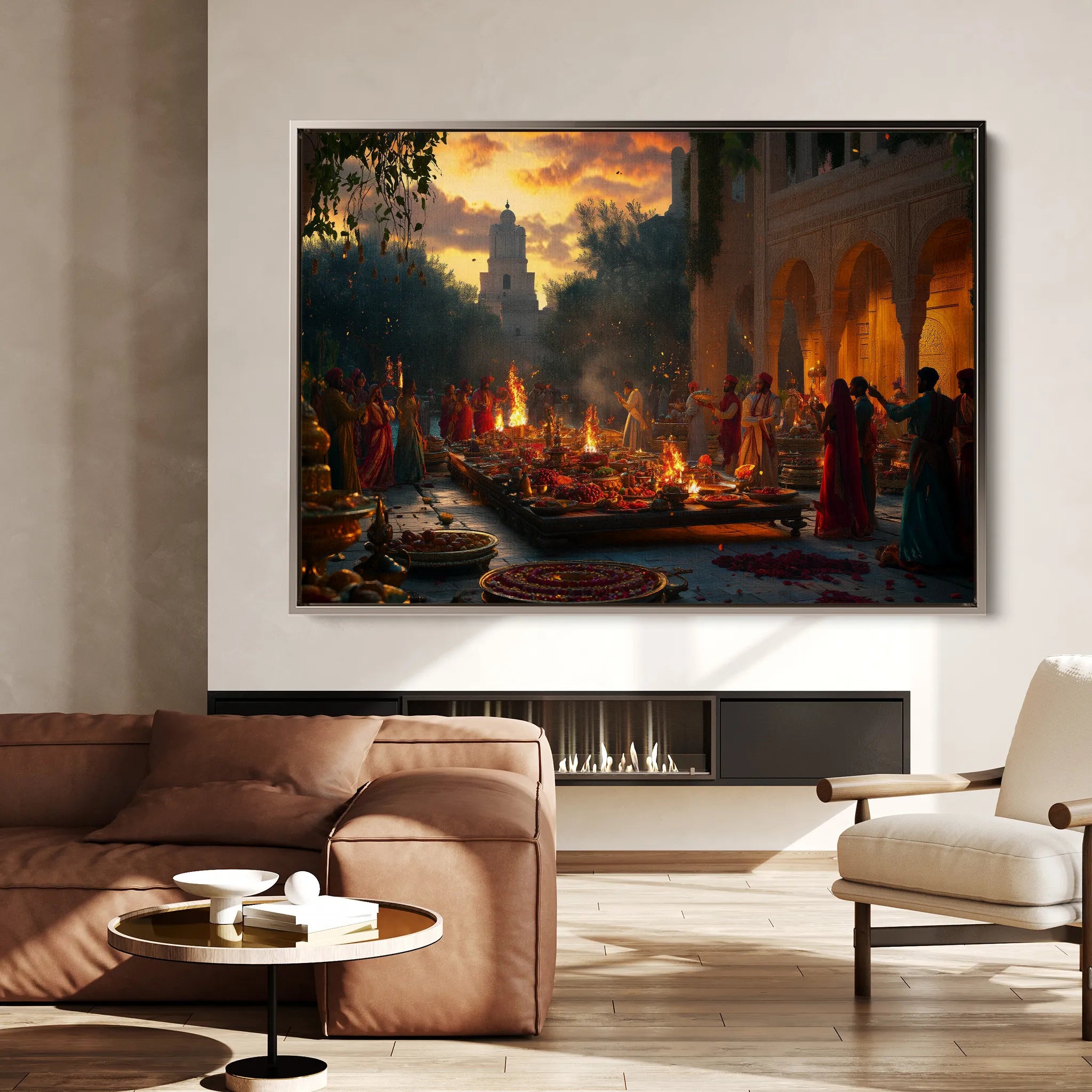 Orientalist Canvas Wall Art WAD096-OR 90 x 60 cm / Stretched on hidden frame