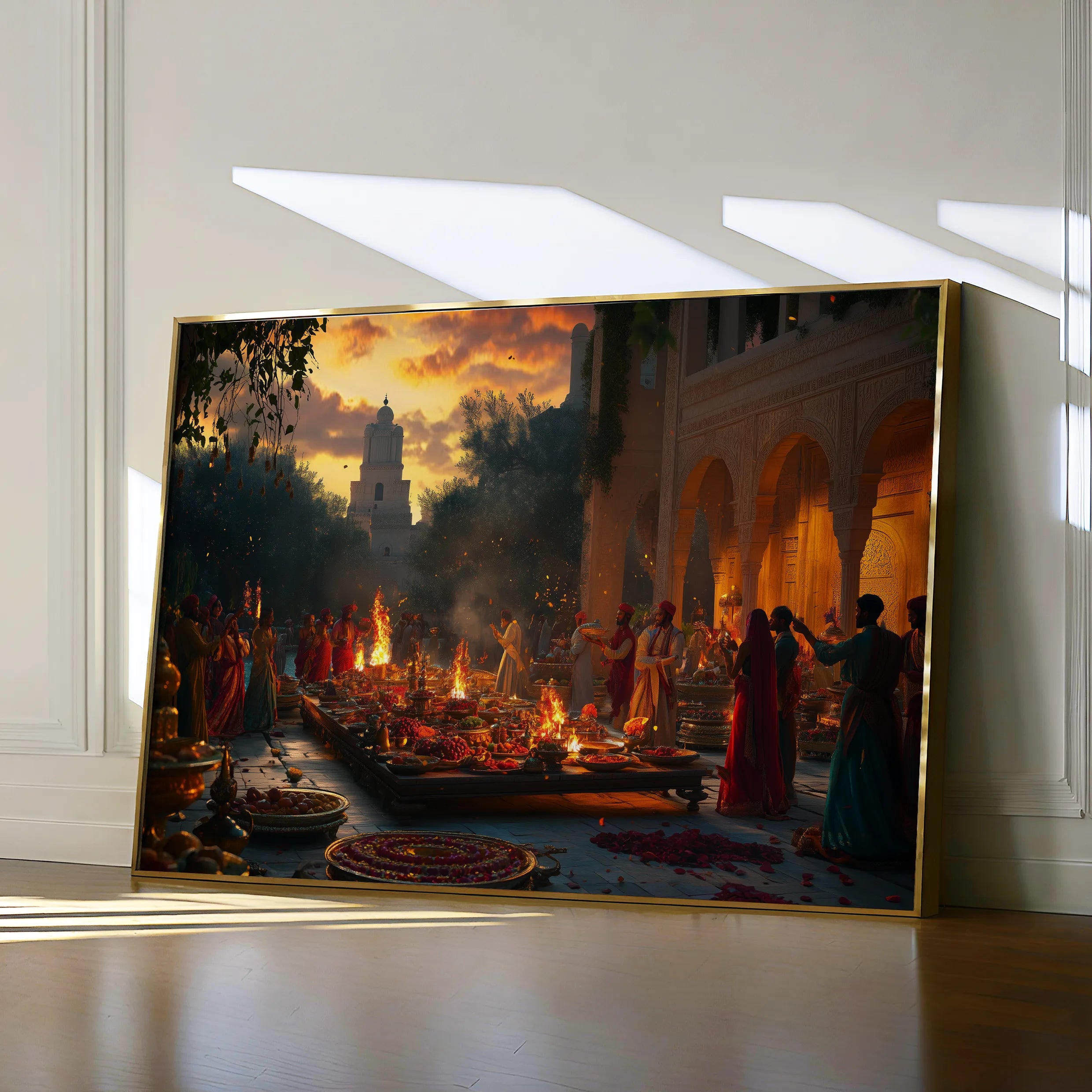 Orientalist Canvas Wall Art WAD096-OR 90 x 60 cm / Stretched on hidden frame