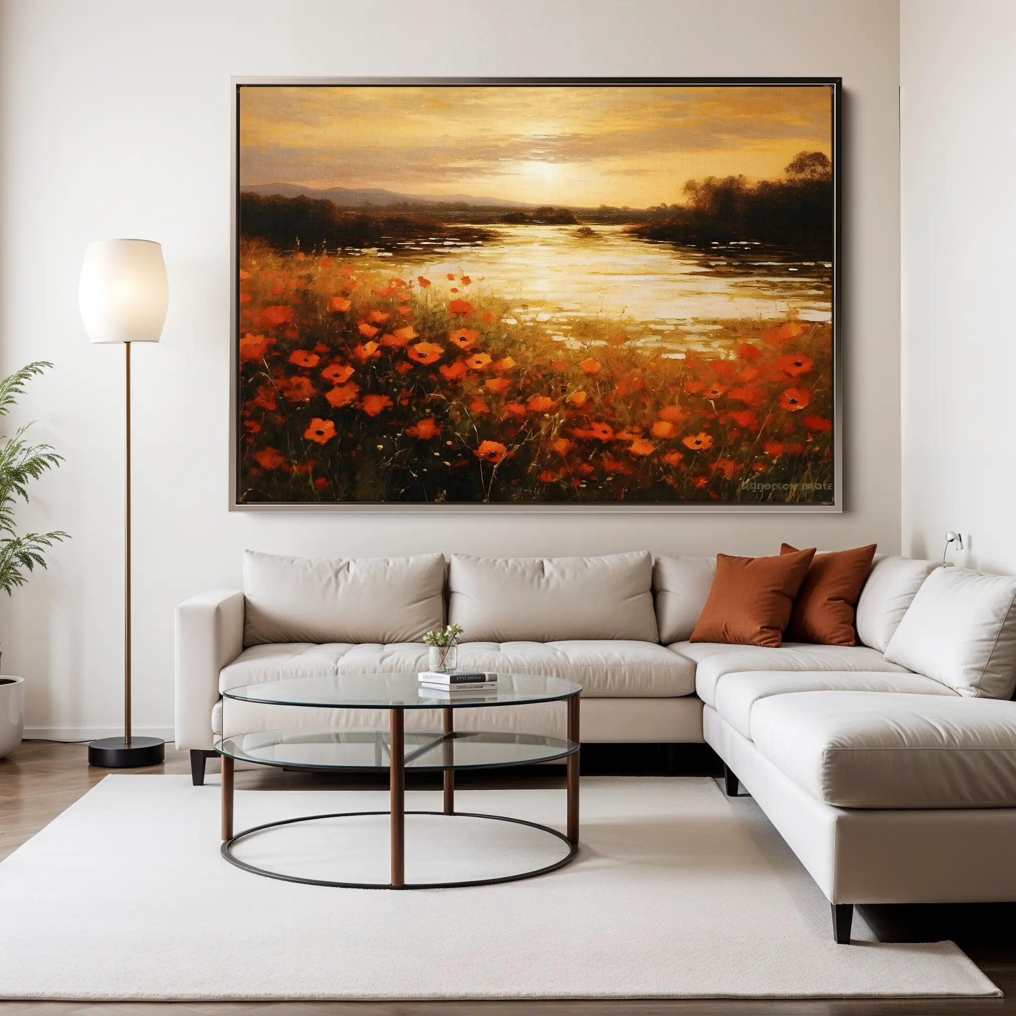 Landscape Canvas Wall Art WAD097-L 90 x 60 cm / Stretched on hidden frame