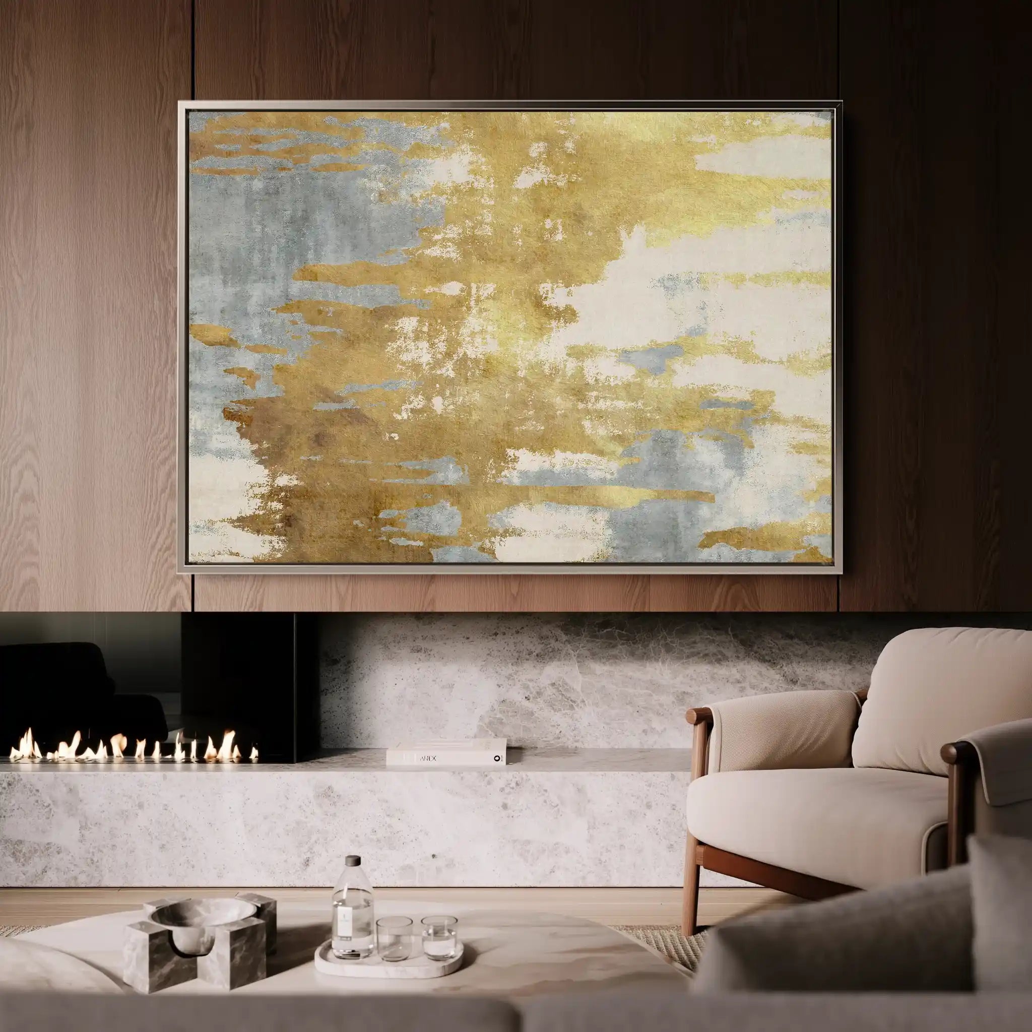 Abstract 098 Canvas Art 60 x 40 cm / Stretched on hidden frame