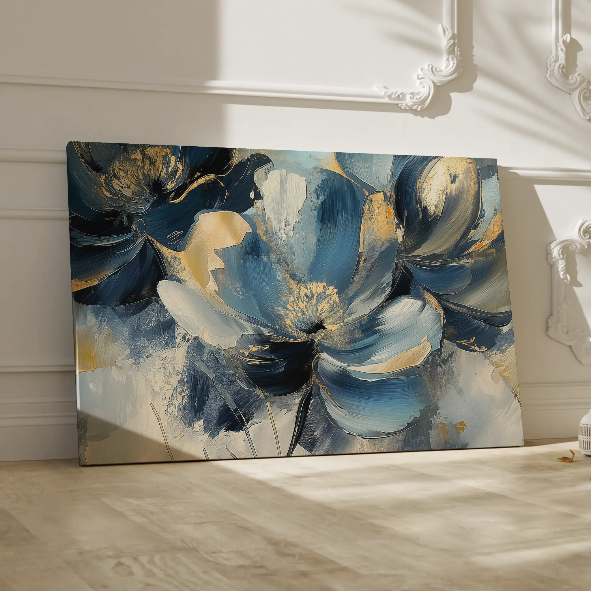 Floral Canvas Wall Art WAD098-F 90 x 60 cm / Stretched on hidden frame