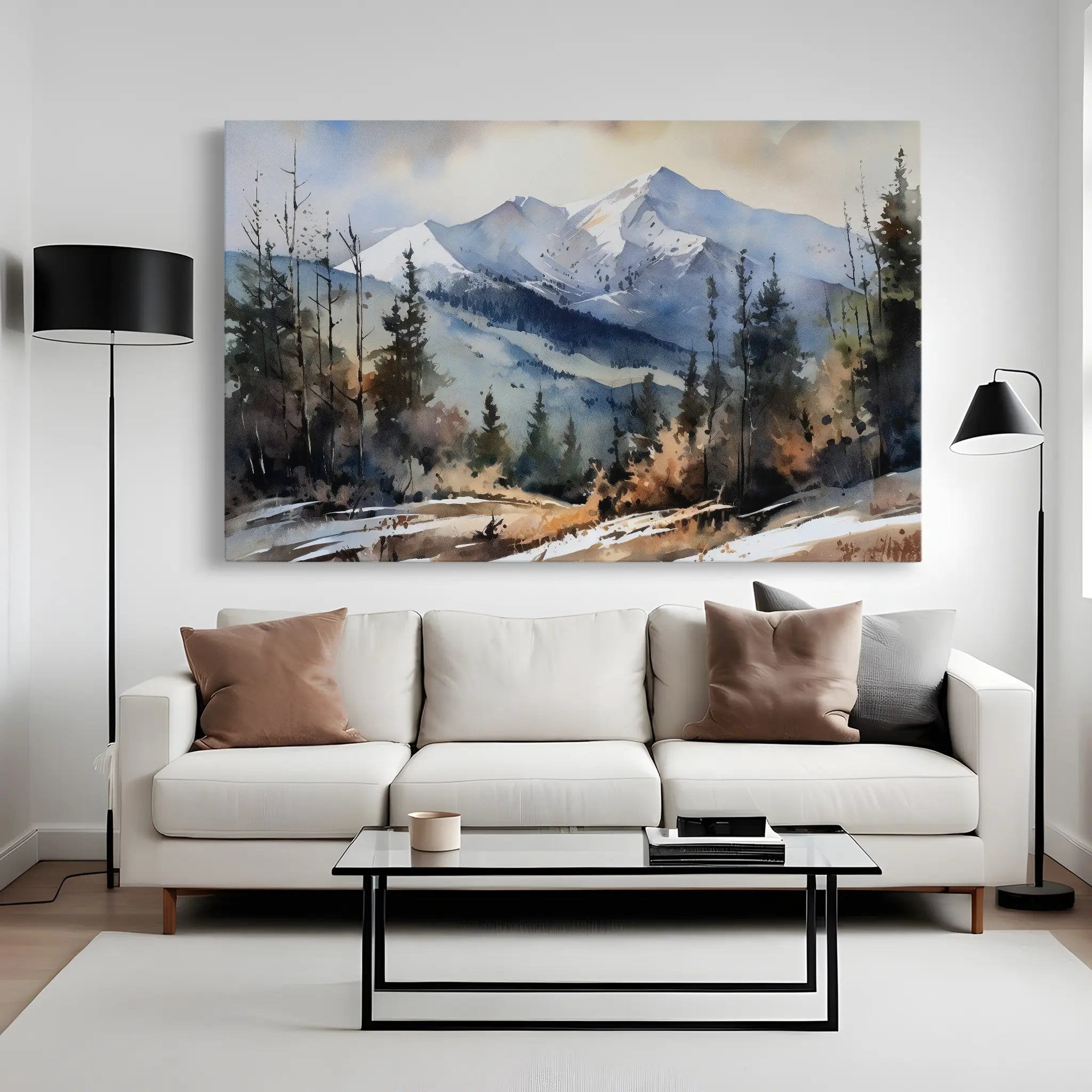 Landscape Canvas Wall Art WAD098-L 90 x 60 cm / Stretched on hidden frame