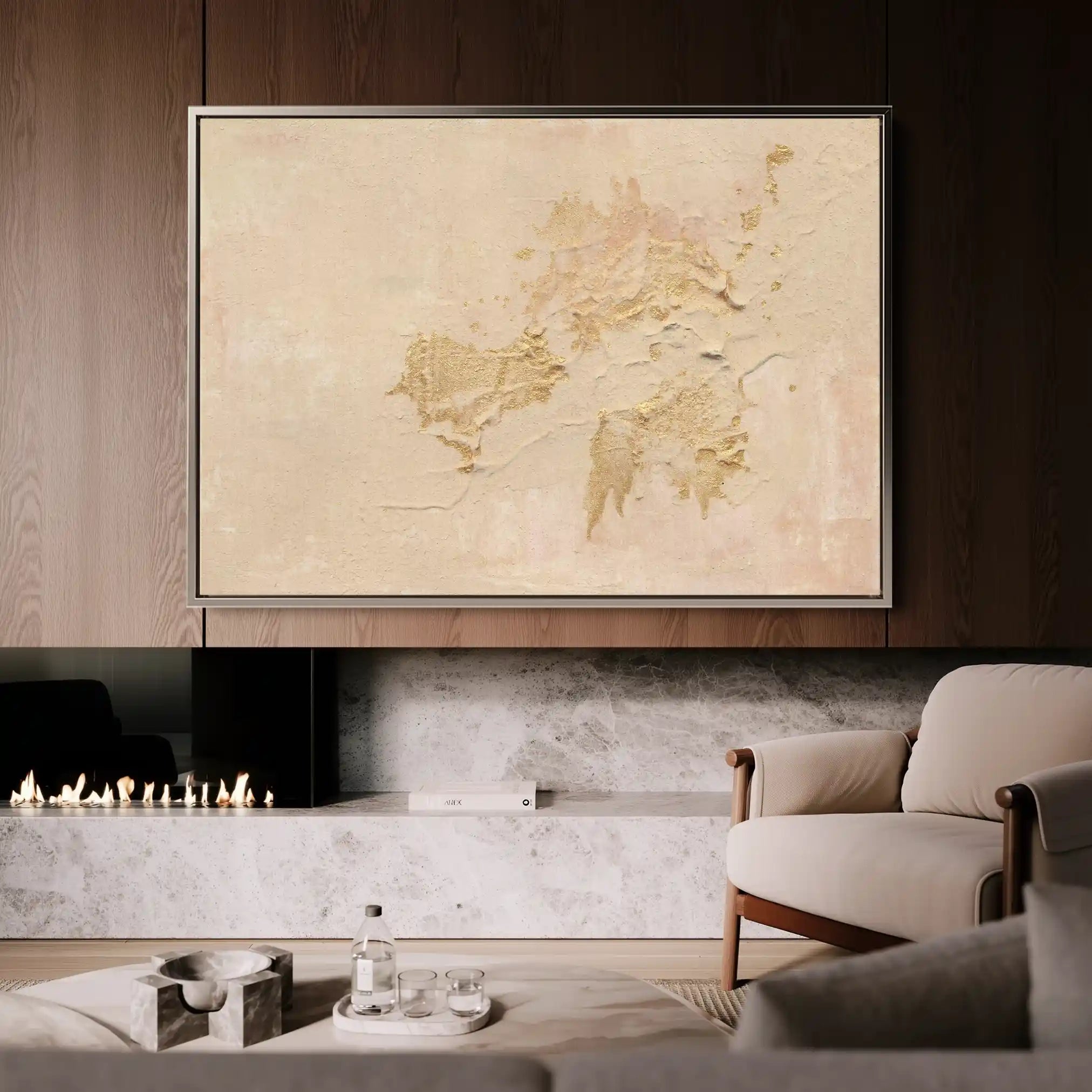 Abstract Canvas Wall Art WAD099-A 90 x 60 cm / Stretched on hidden frame