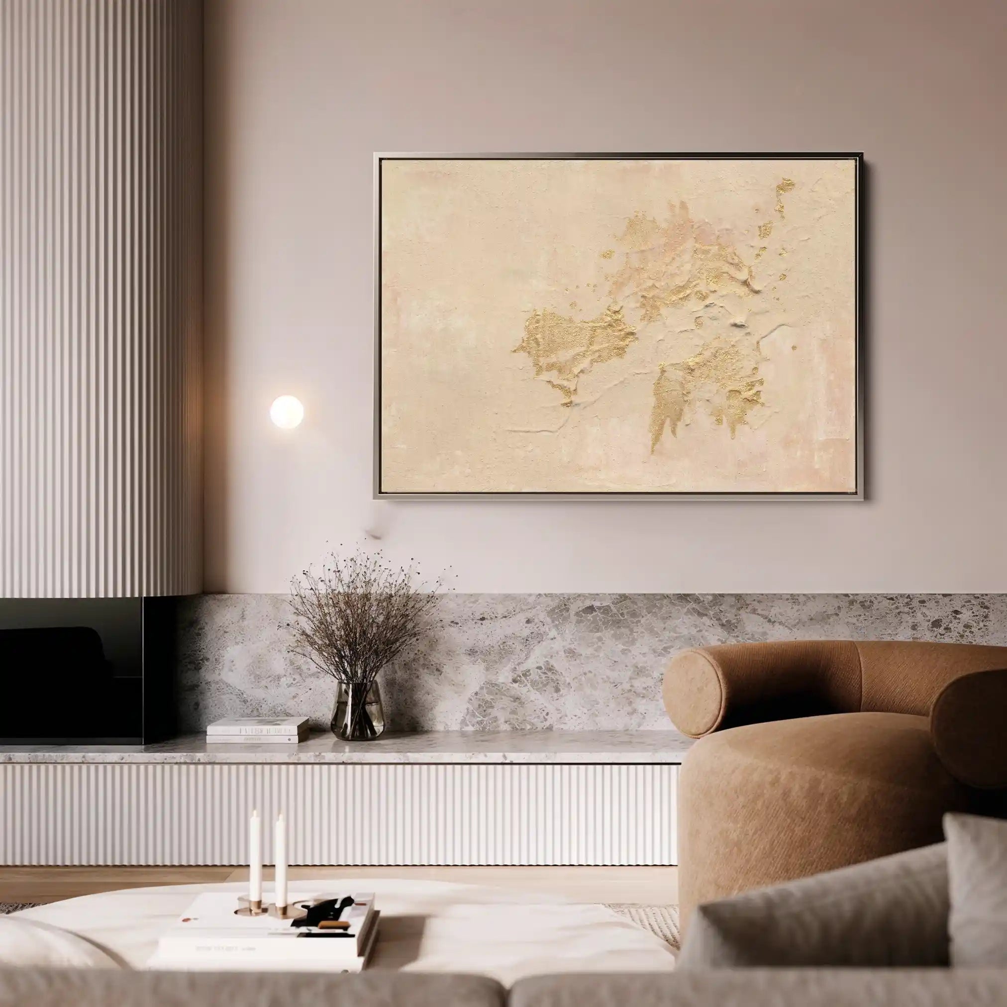 Abstract Canvas Wall Art WAD099-A 90 x 60 cm / Stretched on hidden frame