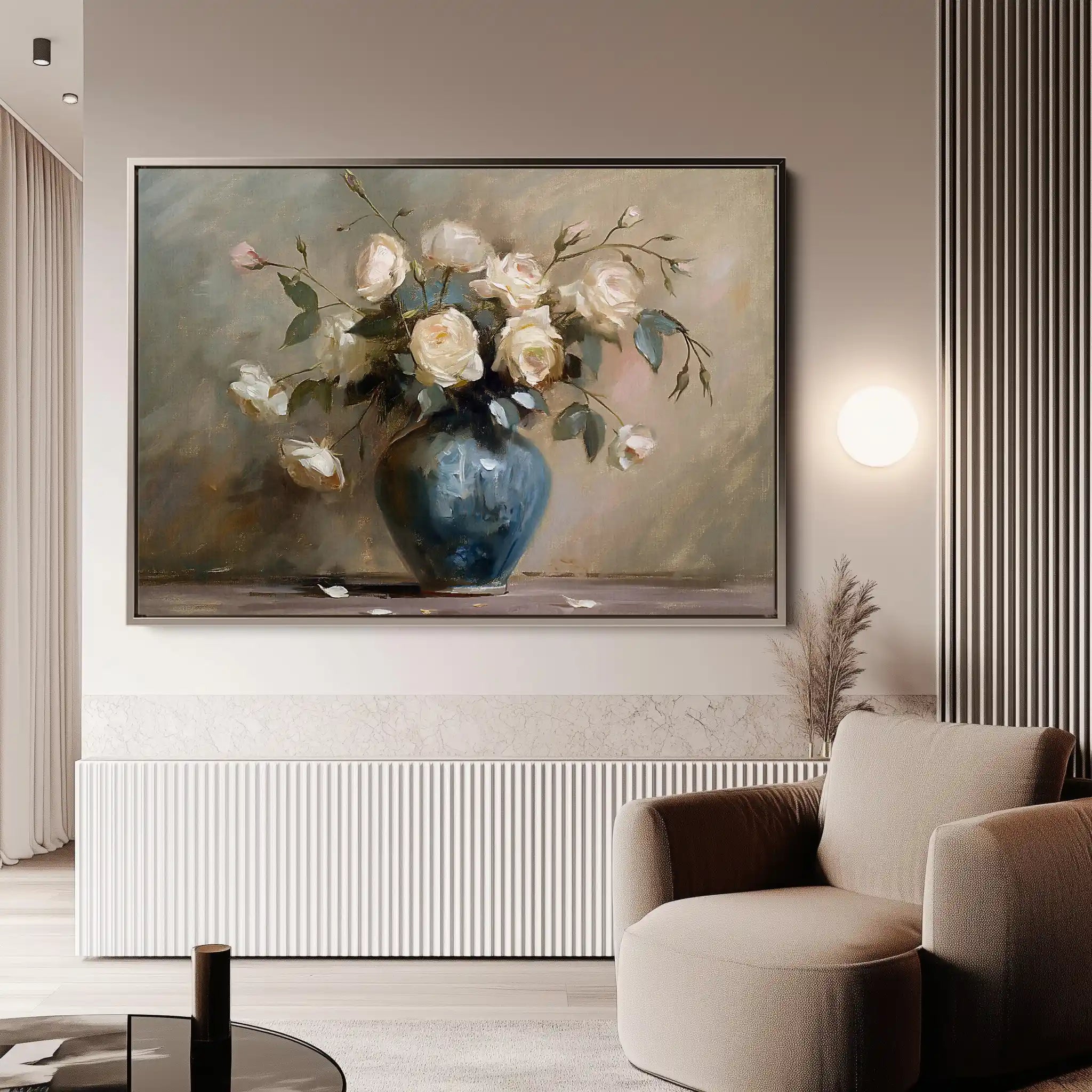 Floral Canvas Wall Art WAD099-F 90 x 60 cm / Stretched on hidden frame