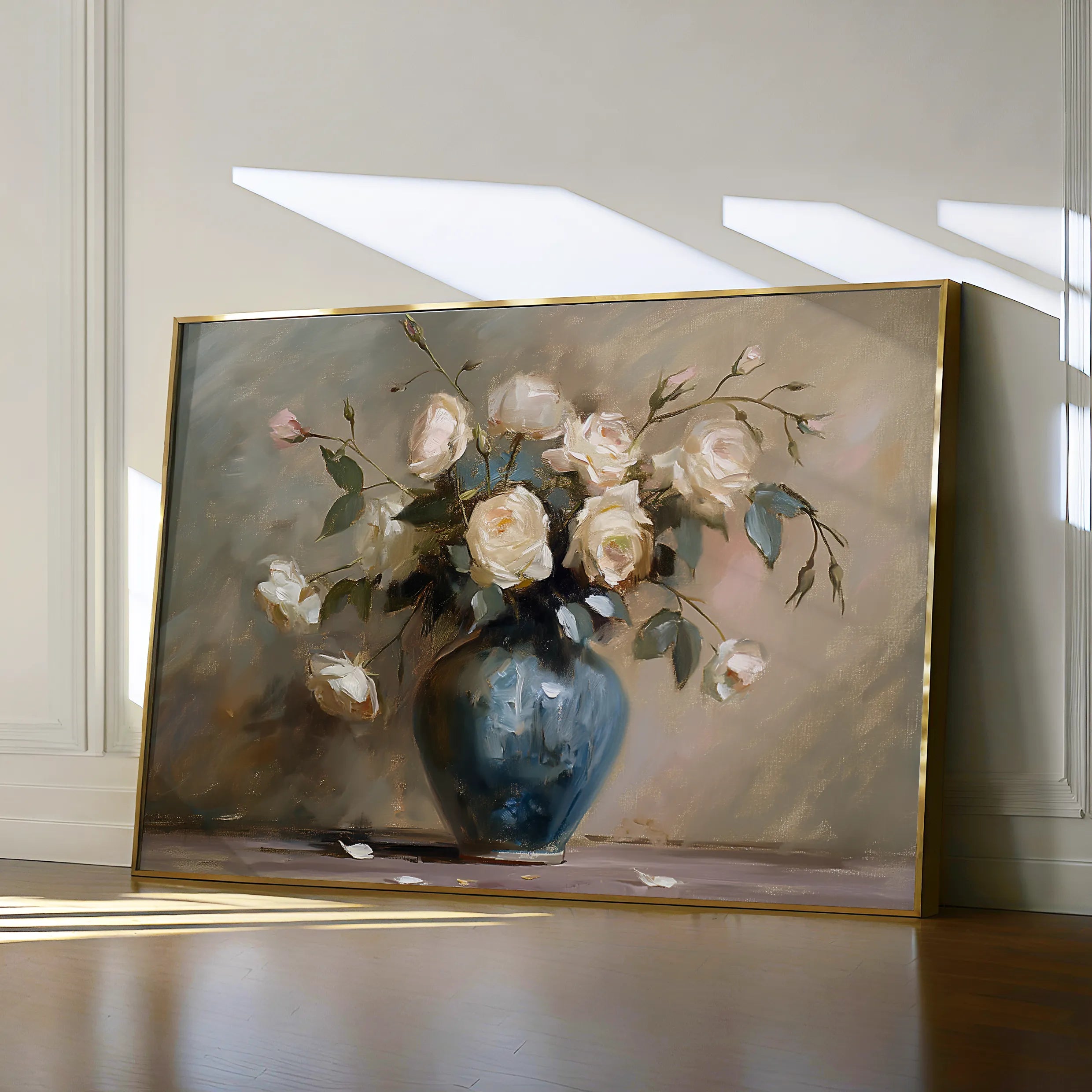 Floral Canvas Wall Art WAD099-F 90 x 60 cm / Stretched on hidden frame