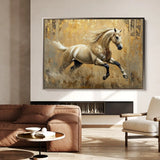 Horses 099 Canvas Art 90 x 60 cm / Stretched on hidden frame