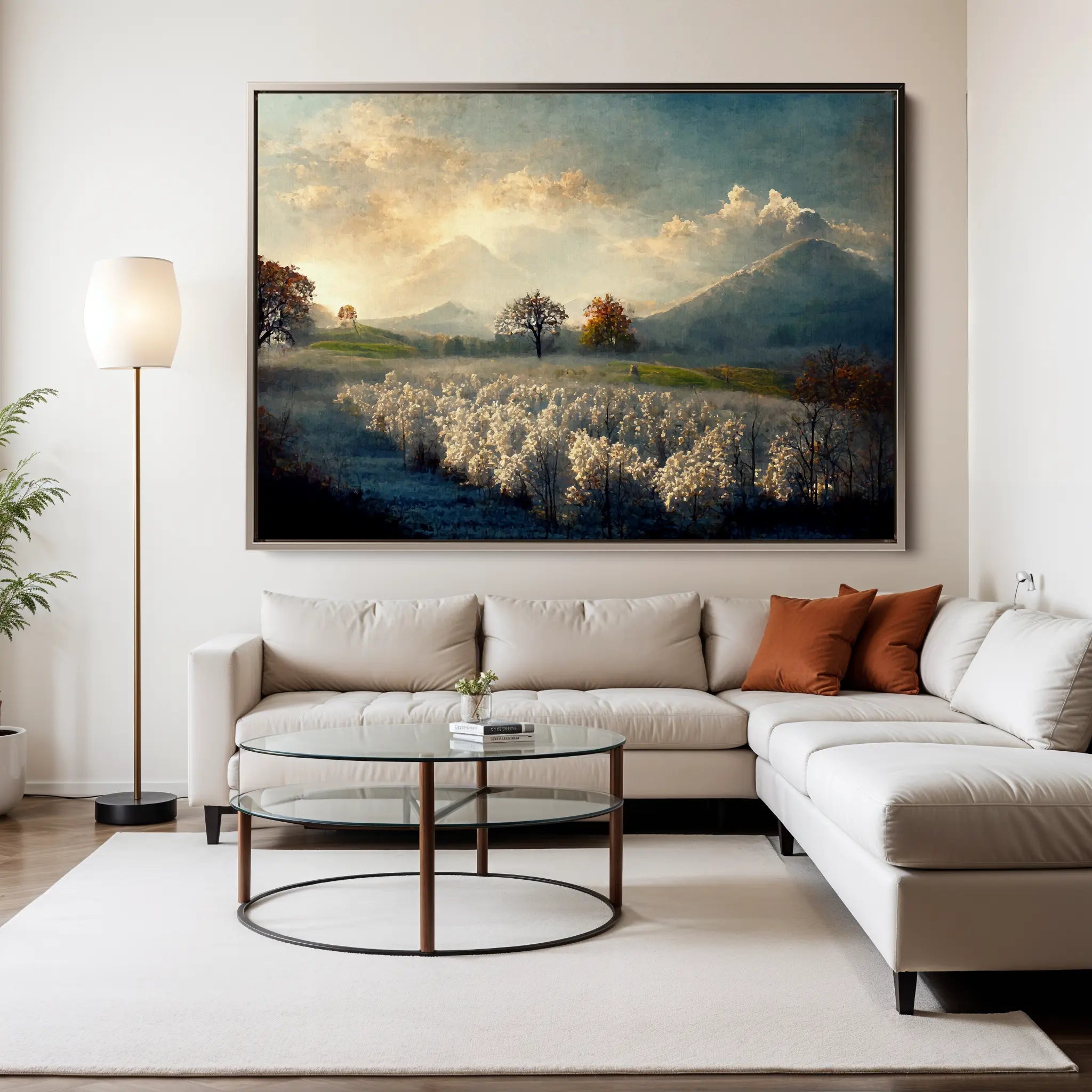 Landscape Canvas Wall Art WAD099-L 90 x 60 cm / Stretched on hidden frame