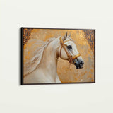 Horses 100 Canvas Art 90 x 60 cm / Stretched on hidden frame