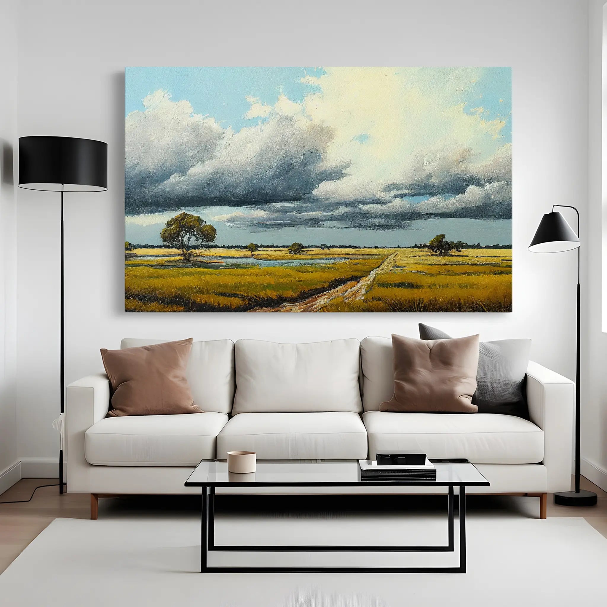 Landscape Canvas Wall Art WAD100-L 90 x 60 cm / Stretched on hidden frame