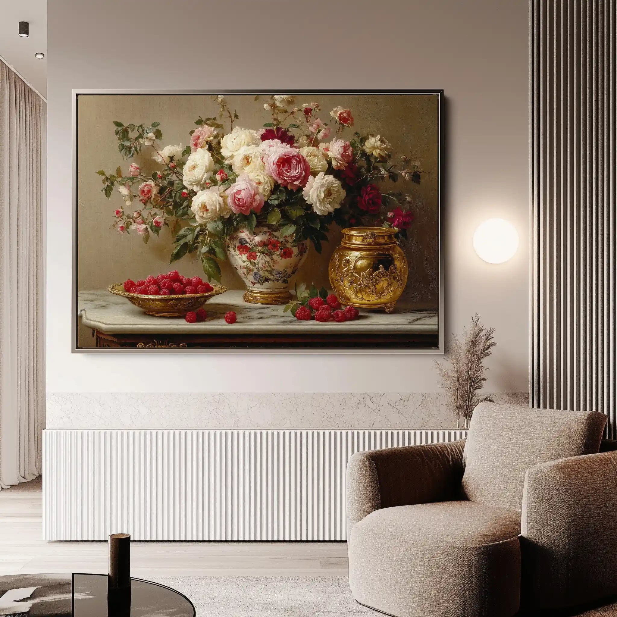 Floral Canvas Wall Art WAD1000-F 90 x 60 cm / Stretched on hidden frame