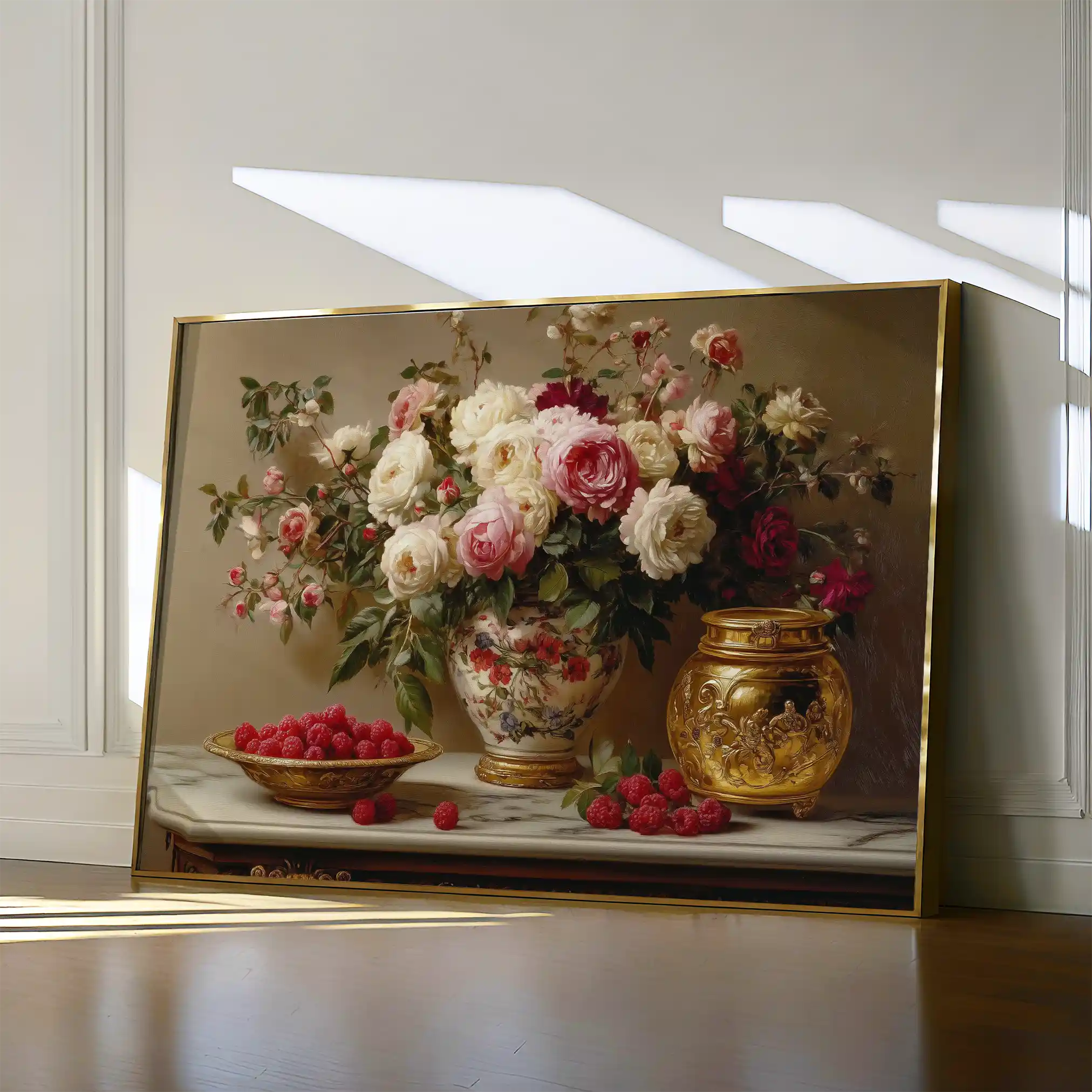 Floral Canvas Wall Art WAD1000-F 90 x 60 cm / Stretched on hidden frame