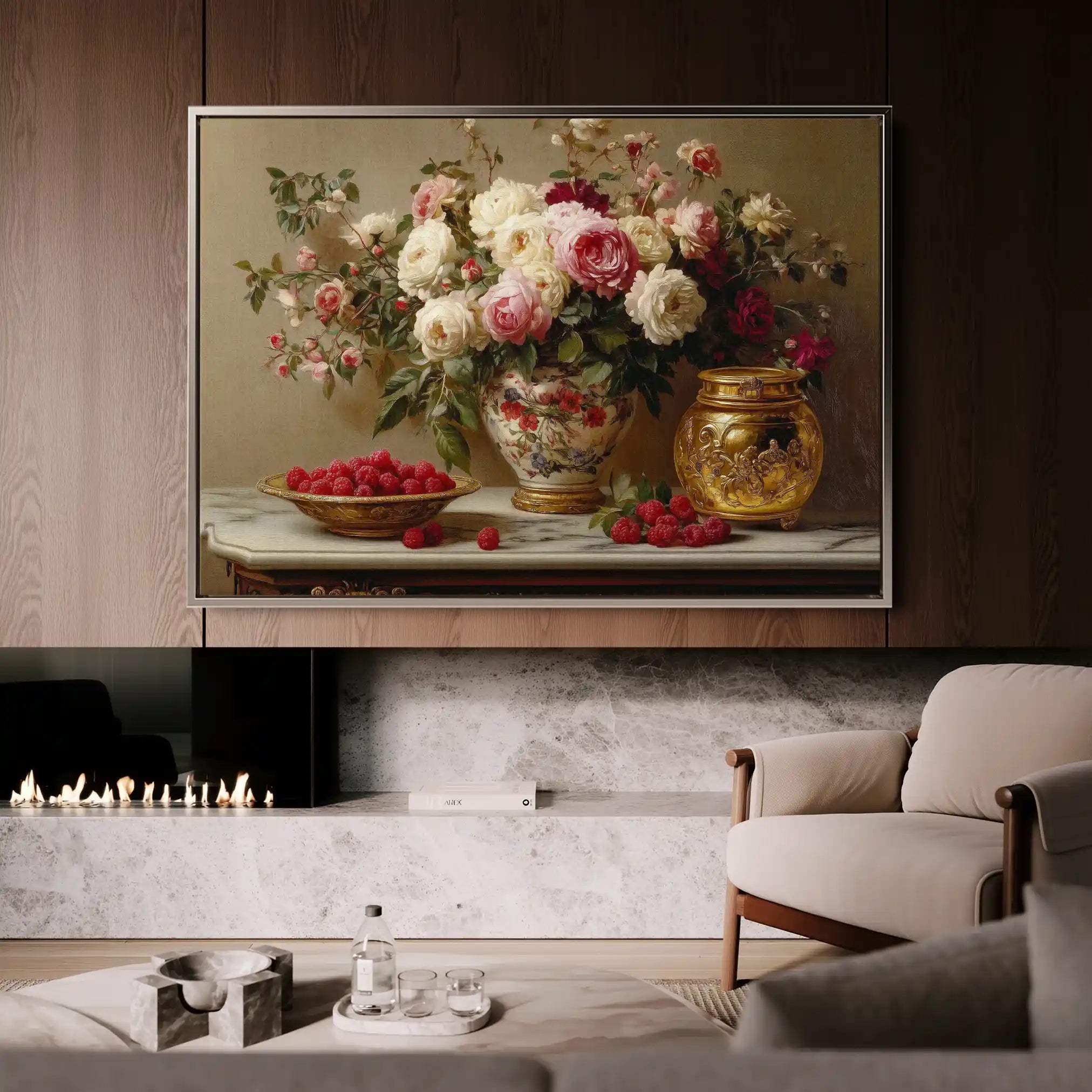 Floral Canvas Wall Art WAD1000-F 90 x 60 cm / Stretched on hidden frame