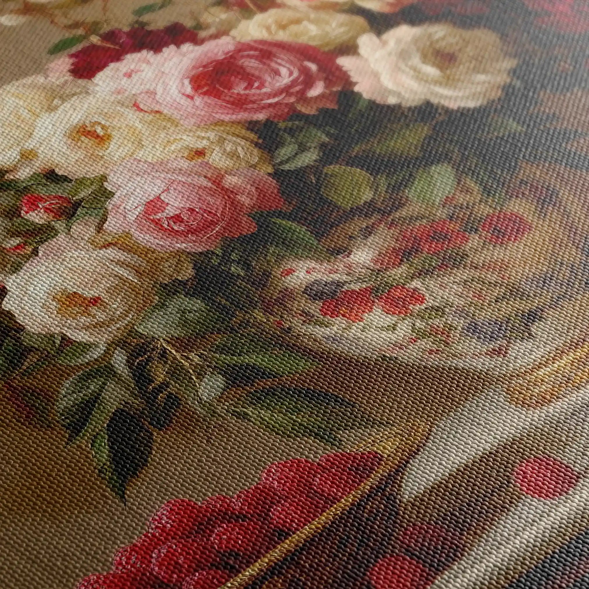 Floral Canvas Wall Art WAD1000-F 90 x 60 cm / Stretched on hidden frame