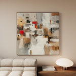 Abstract 1001 Canvas Art 60 x 60 cm / Stretched on hidden frame