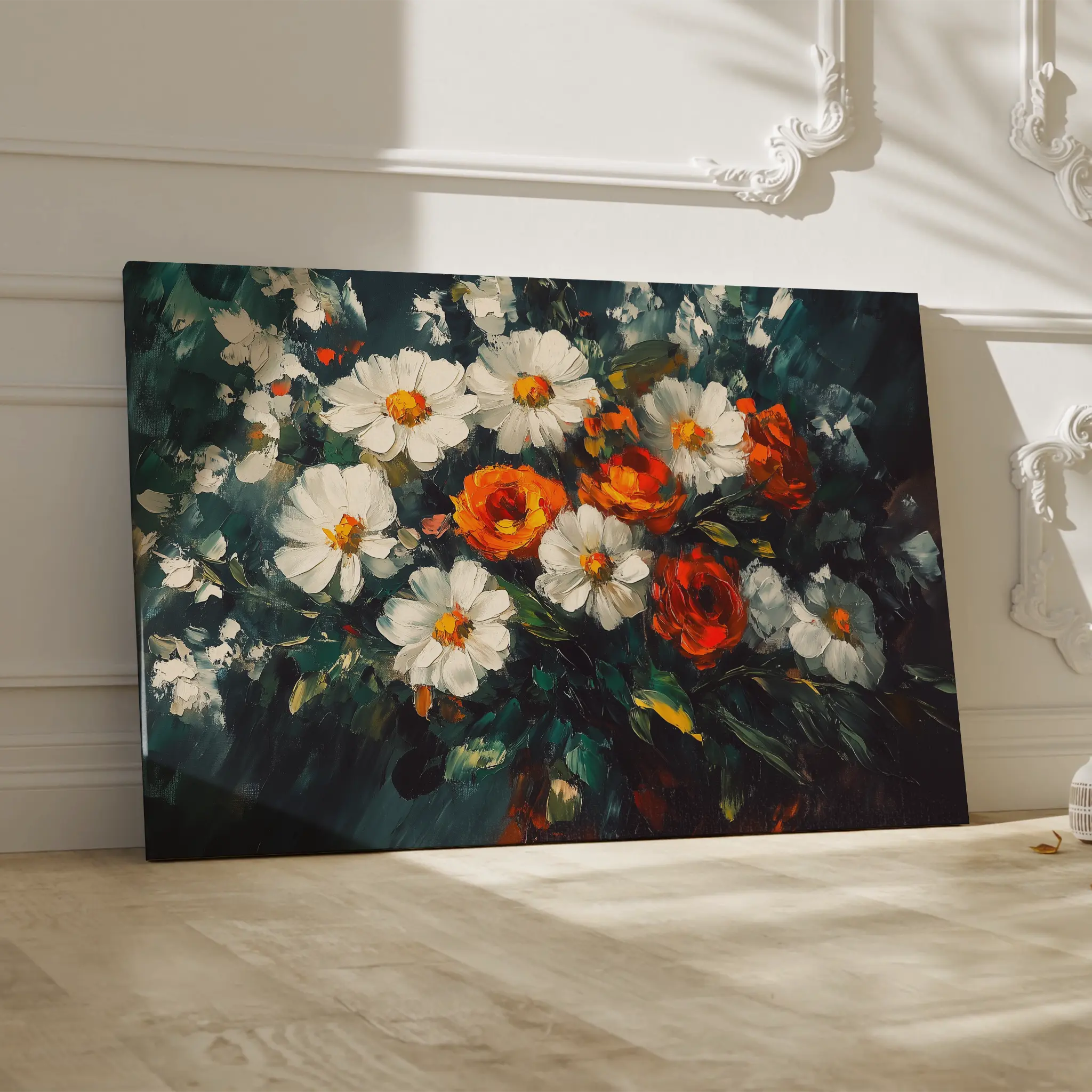 Floral Canvas Wall Art WAD1002-F 90 x 60 cm / Stretched on hidden frame