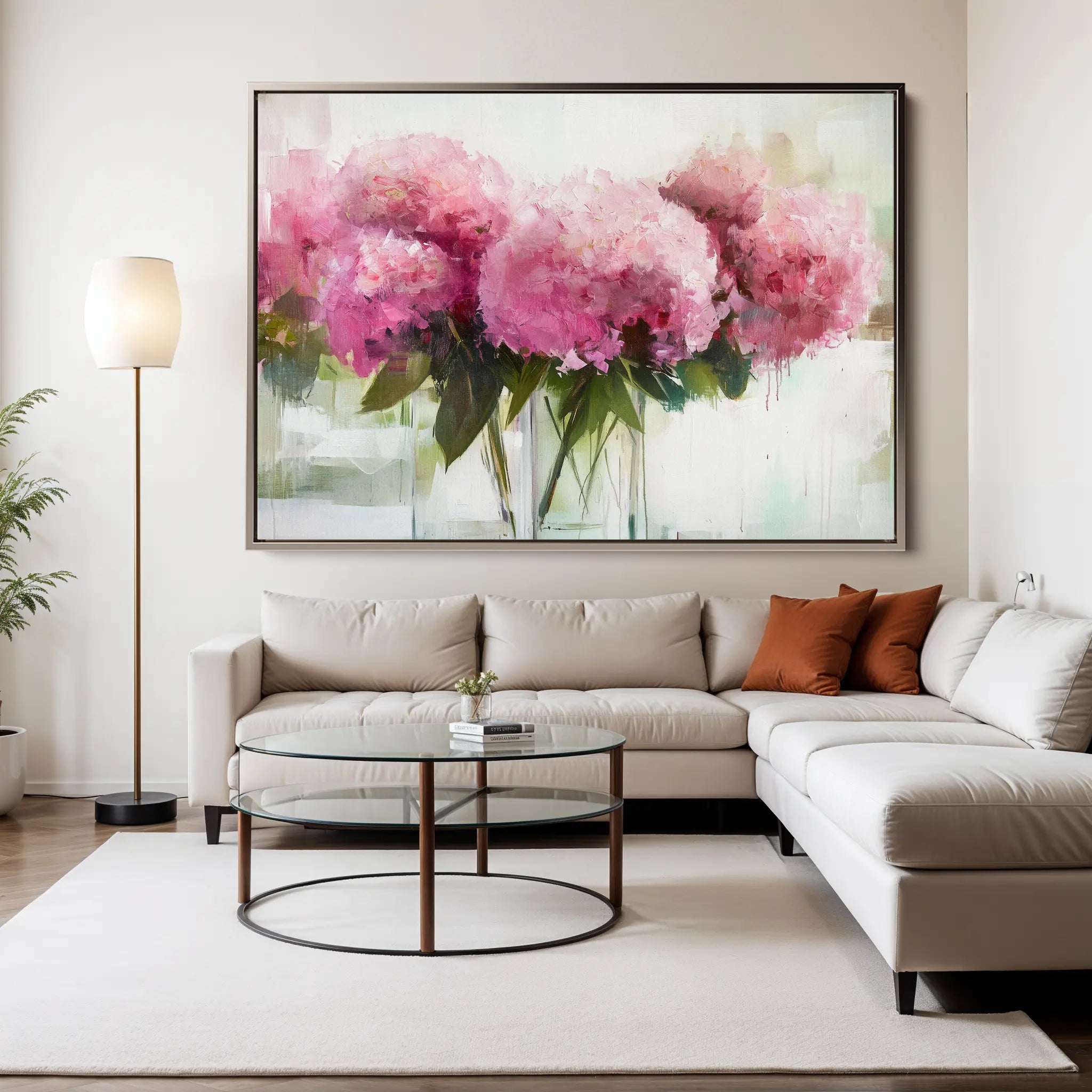 Floral Canvas Wall Art WAD1003-F 90 x 60 cm / Stretched on hidden frame