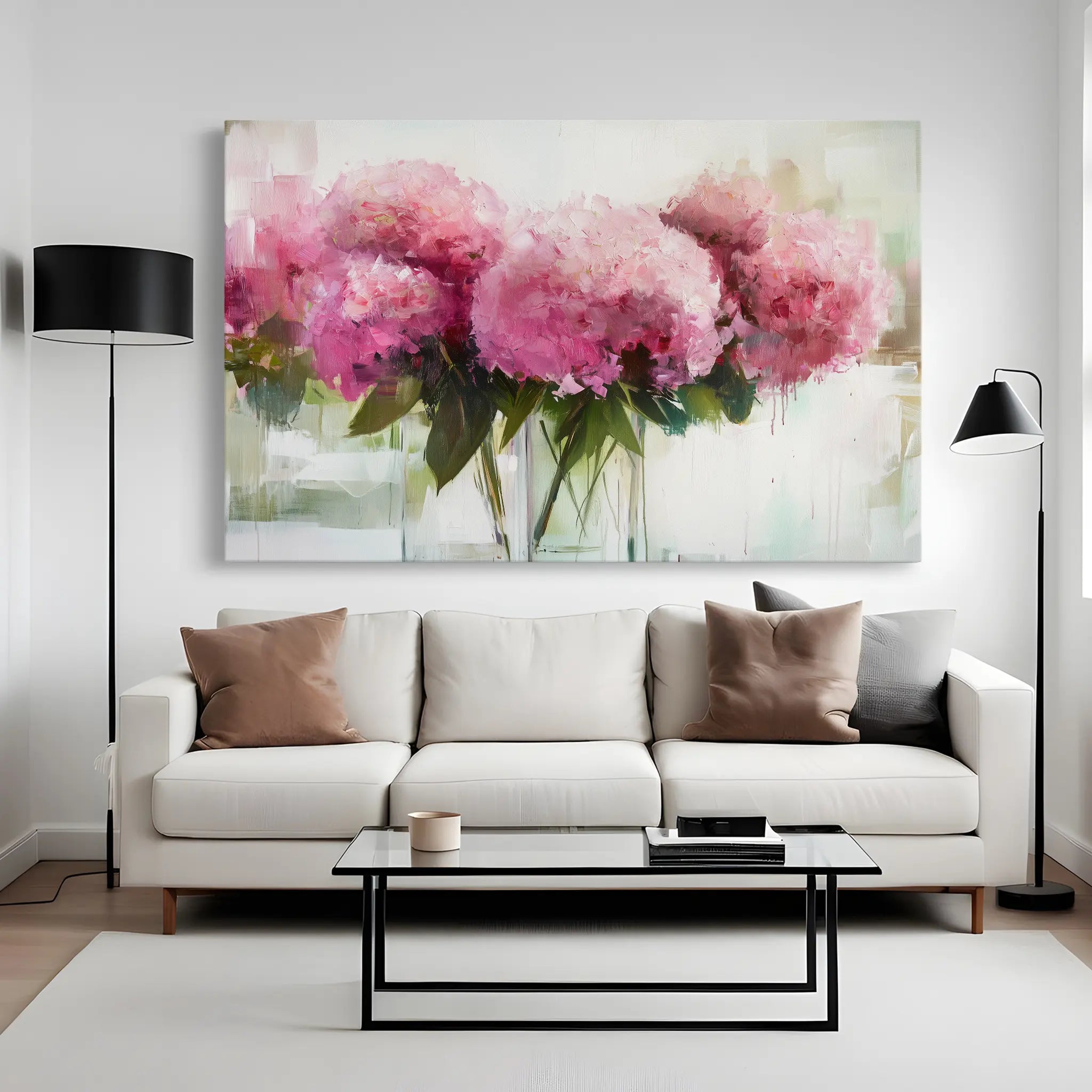 Floral Canvas Wall Art WAD1003-F 90 x 60 cm / Stretched on hidden frame