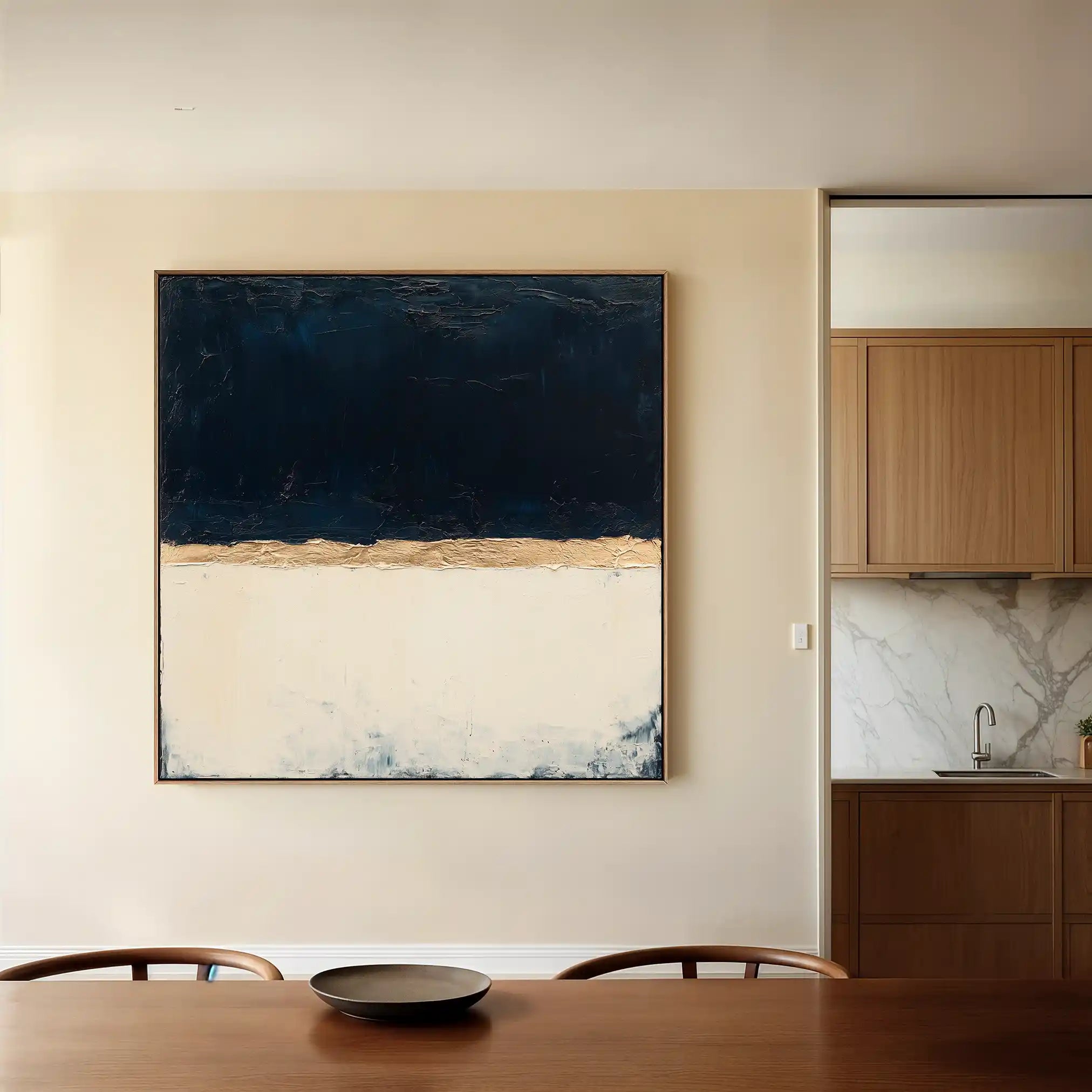 Abstract Canvas Wall Art WAD1004-A 80 x 80 cm / Stretched on hidden frame