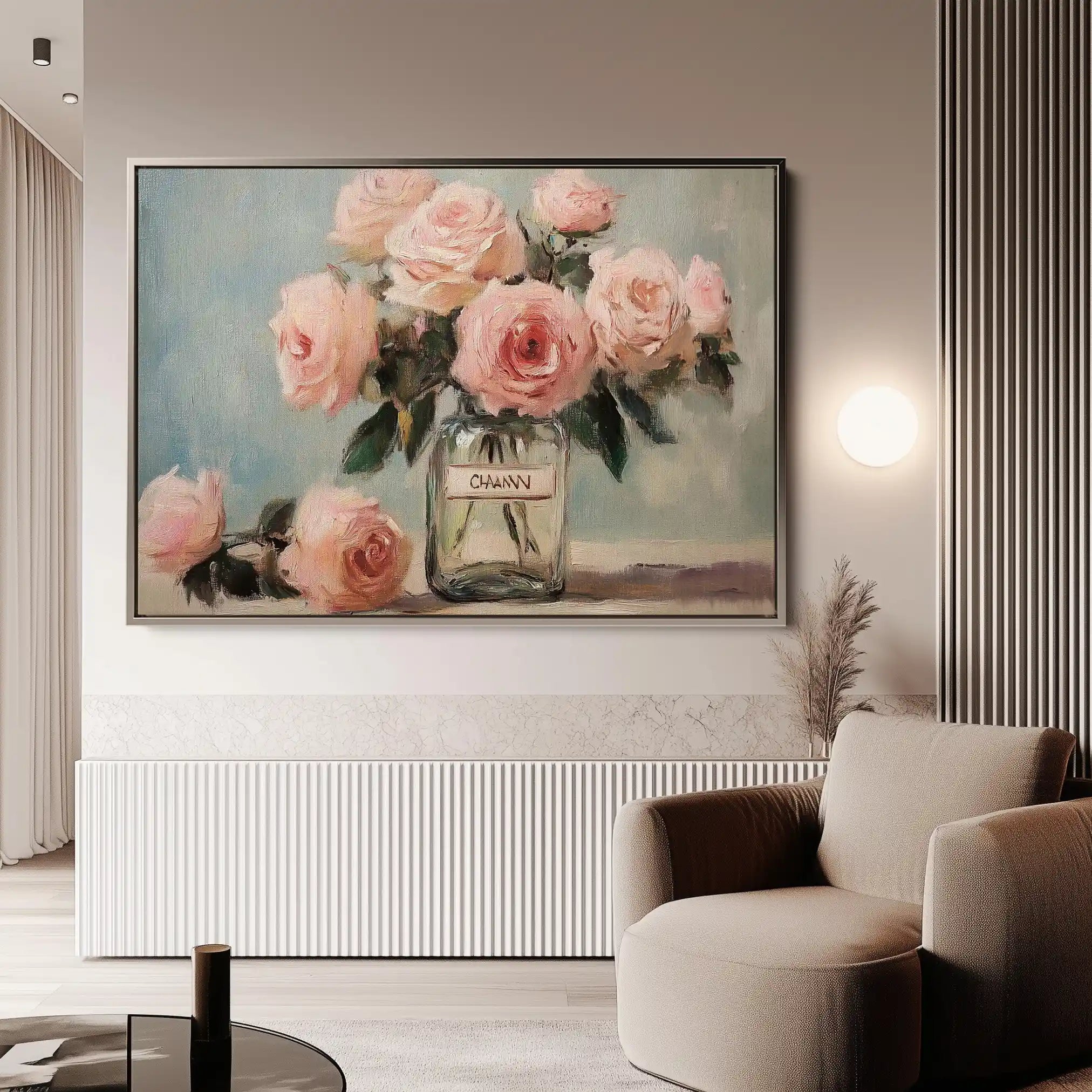 Floral Canvas Wall Art WAD1004-F 90 x 60 cm / Stretched on hidden frame