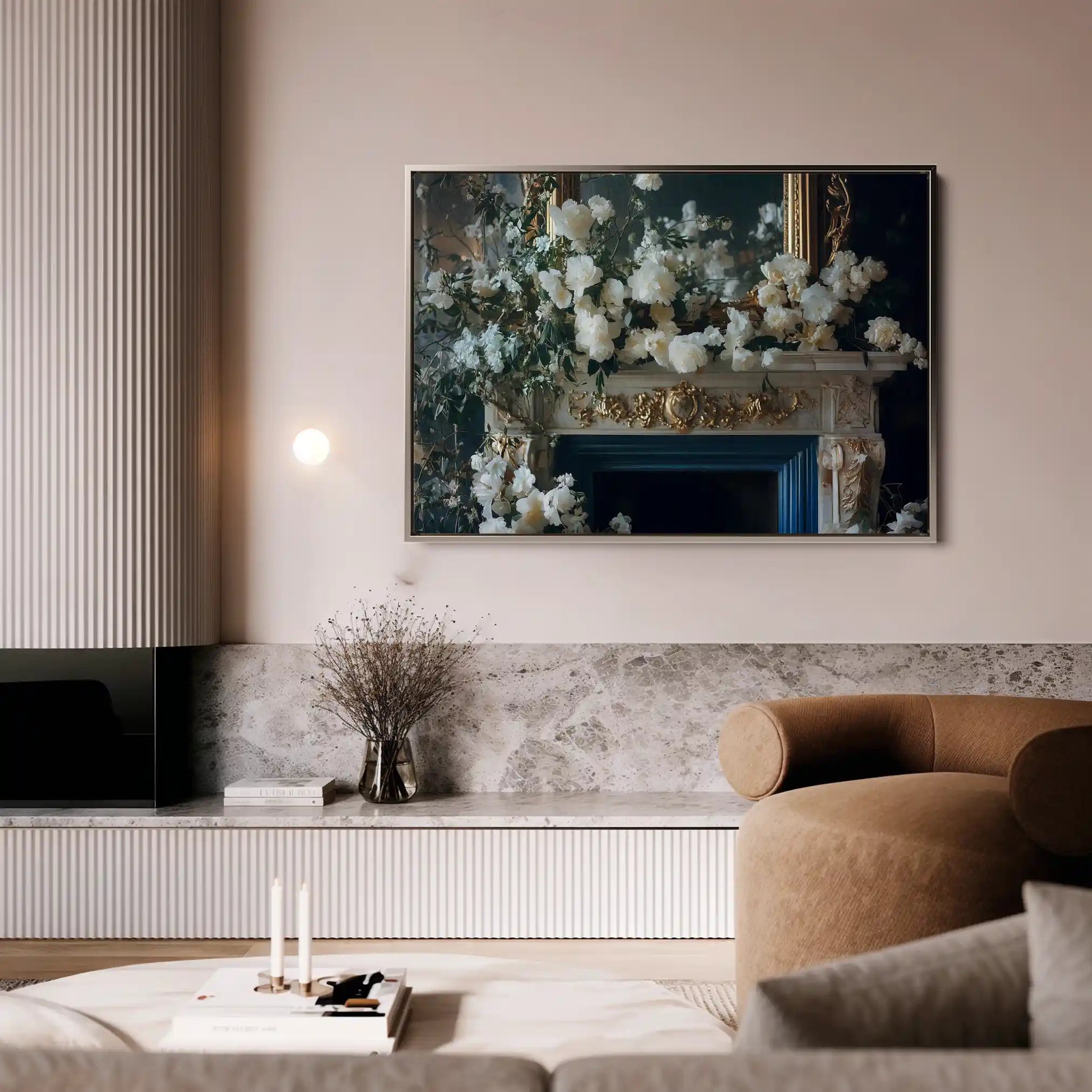 Floral Canvas Wall Art WAD1005-F 90 x 60 cm / Stretched on hidden frame