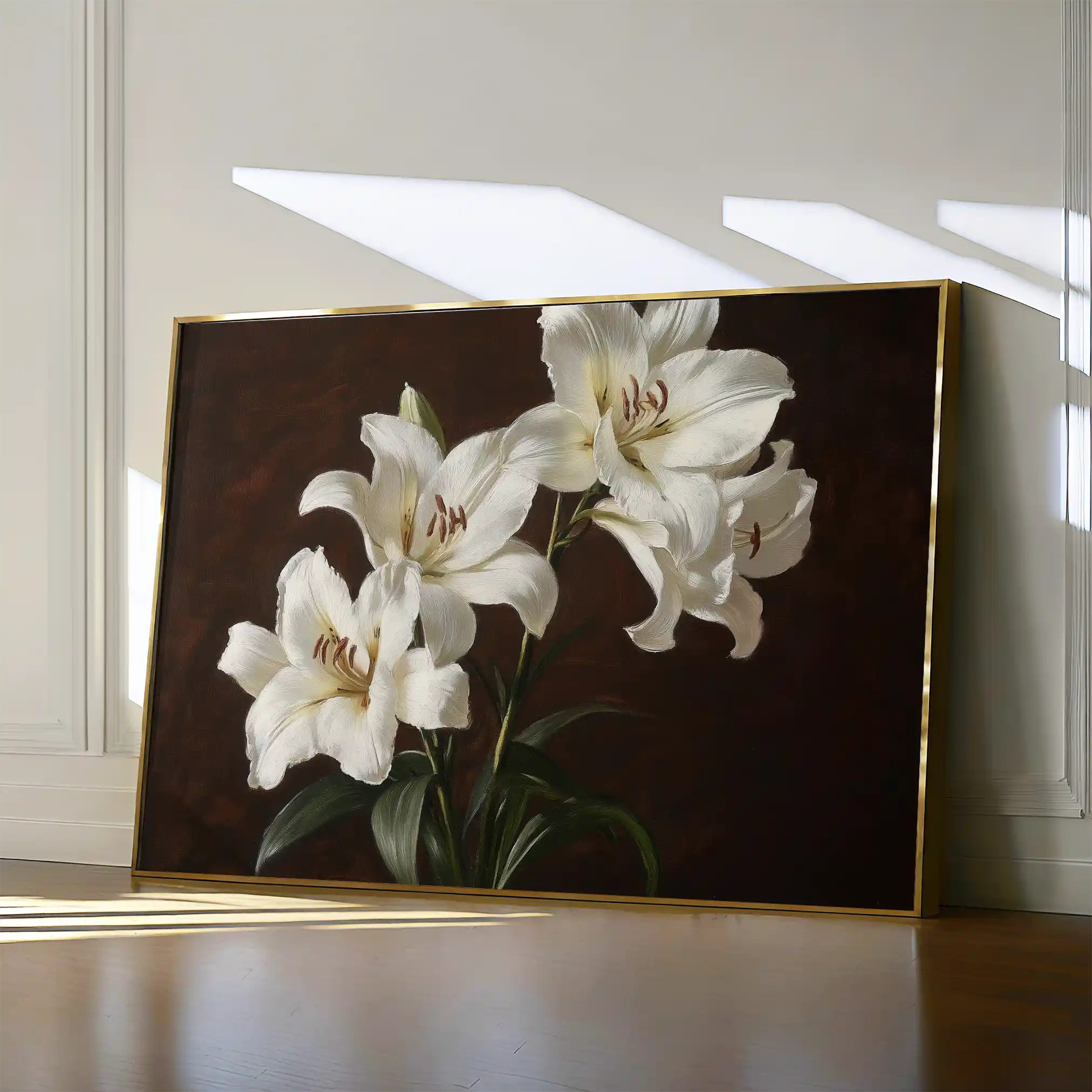 Floral Canvas Wall Art WAD1006-F 90 x 60 cm / Stretched on hidden frame