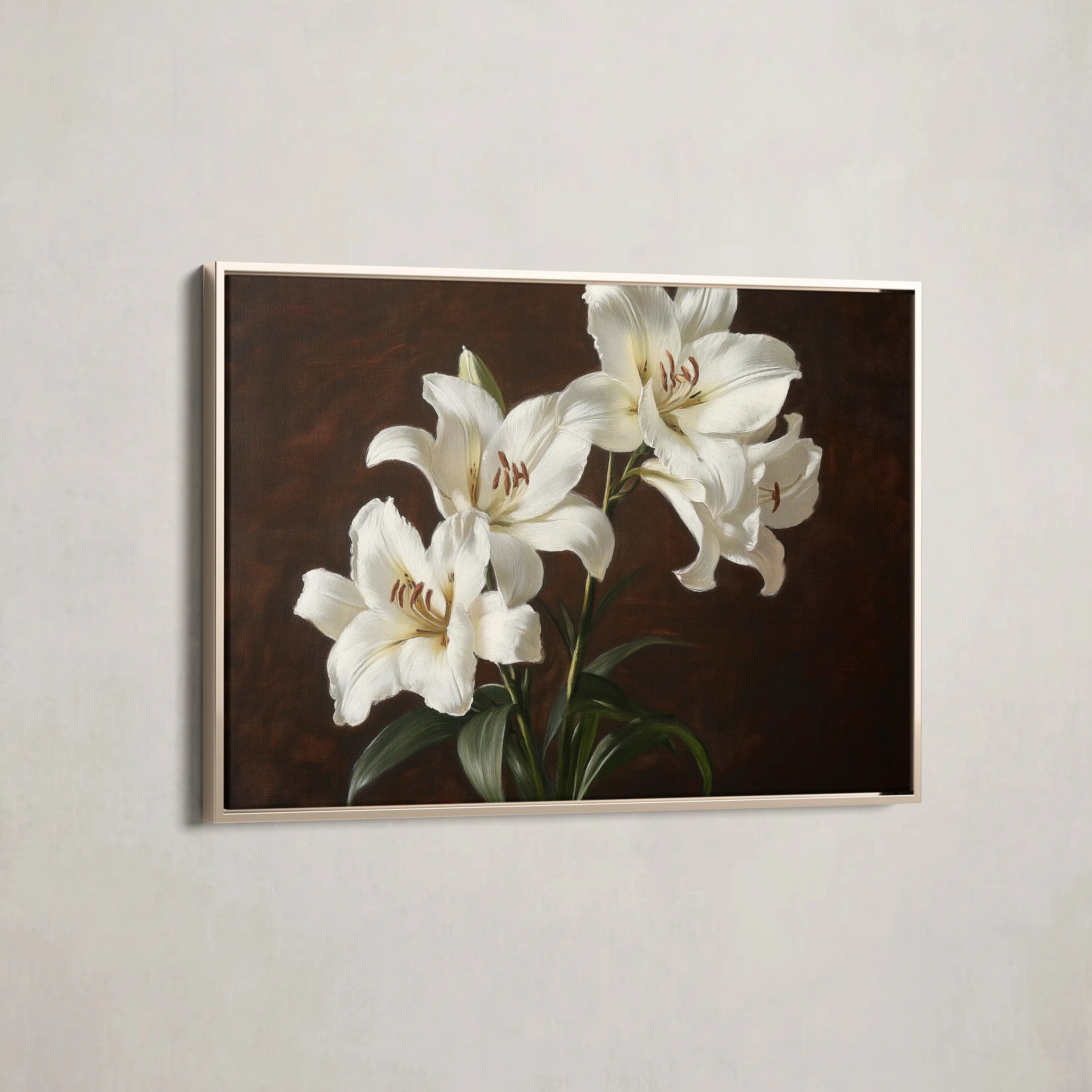 Floral Canvas Wall Art WAD1006-F 90 x 60 cm / Stretched on hidden frame