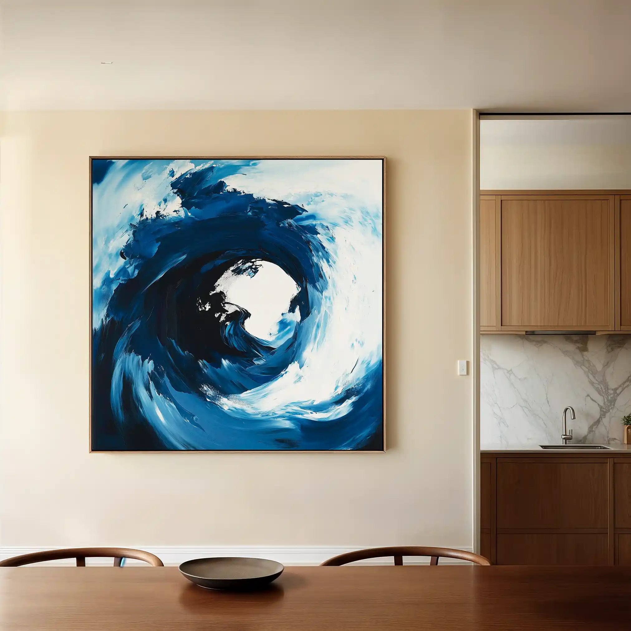 Abstract Canvas Wall Art WAD1007-A 80 x 80 cm / Stretched on hidden frame