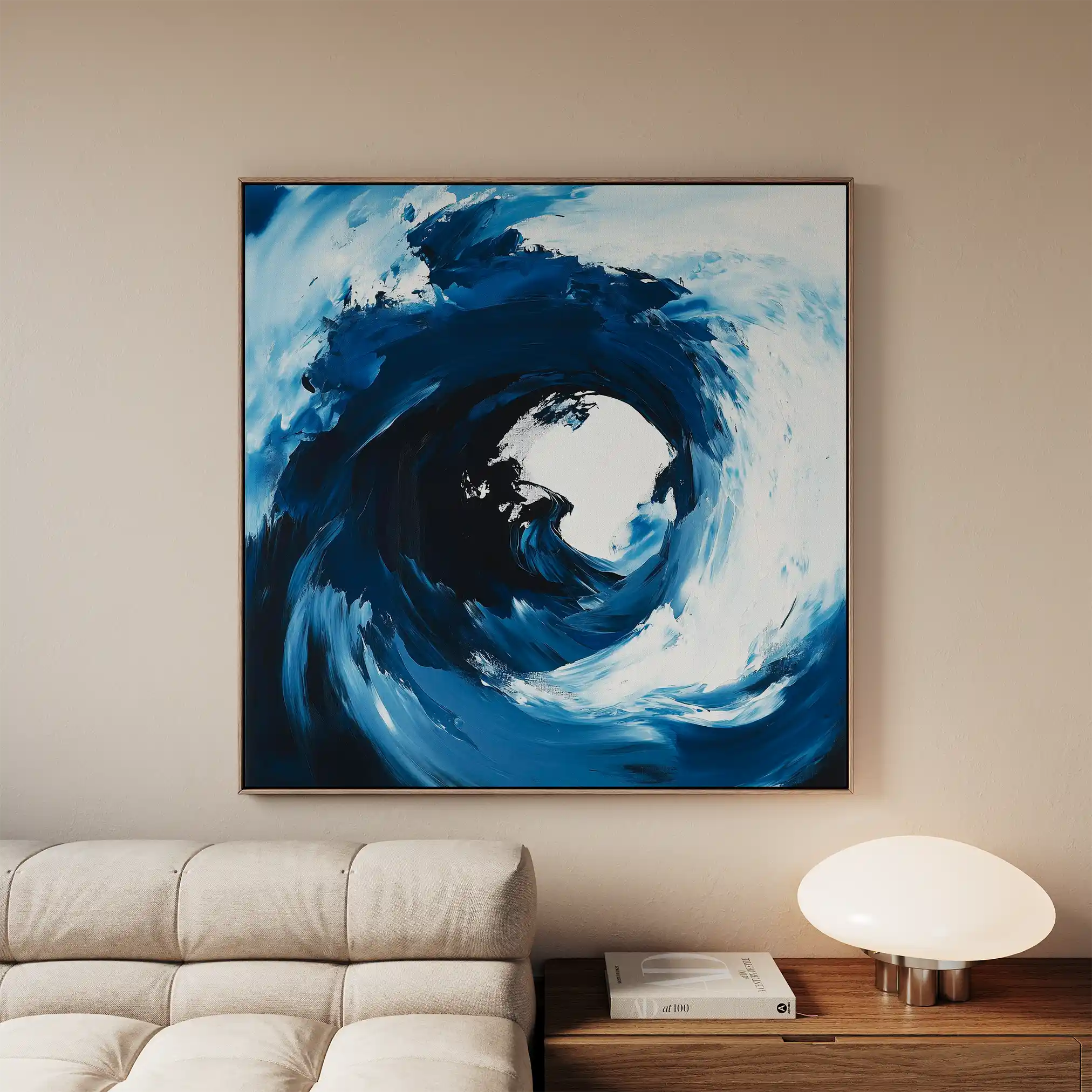 Abstract Canvas Wall Art WAD1007-A 80 x 80 cm / Stretched on hidden frame