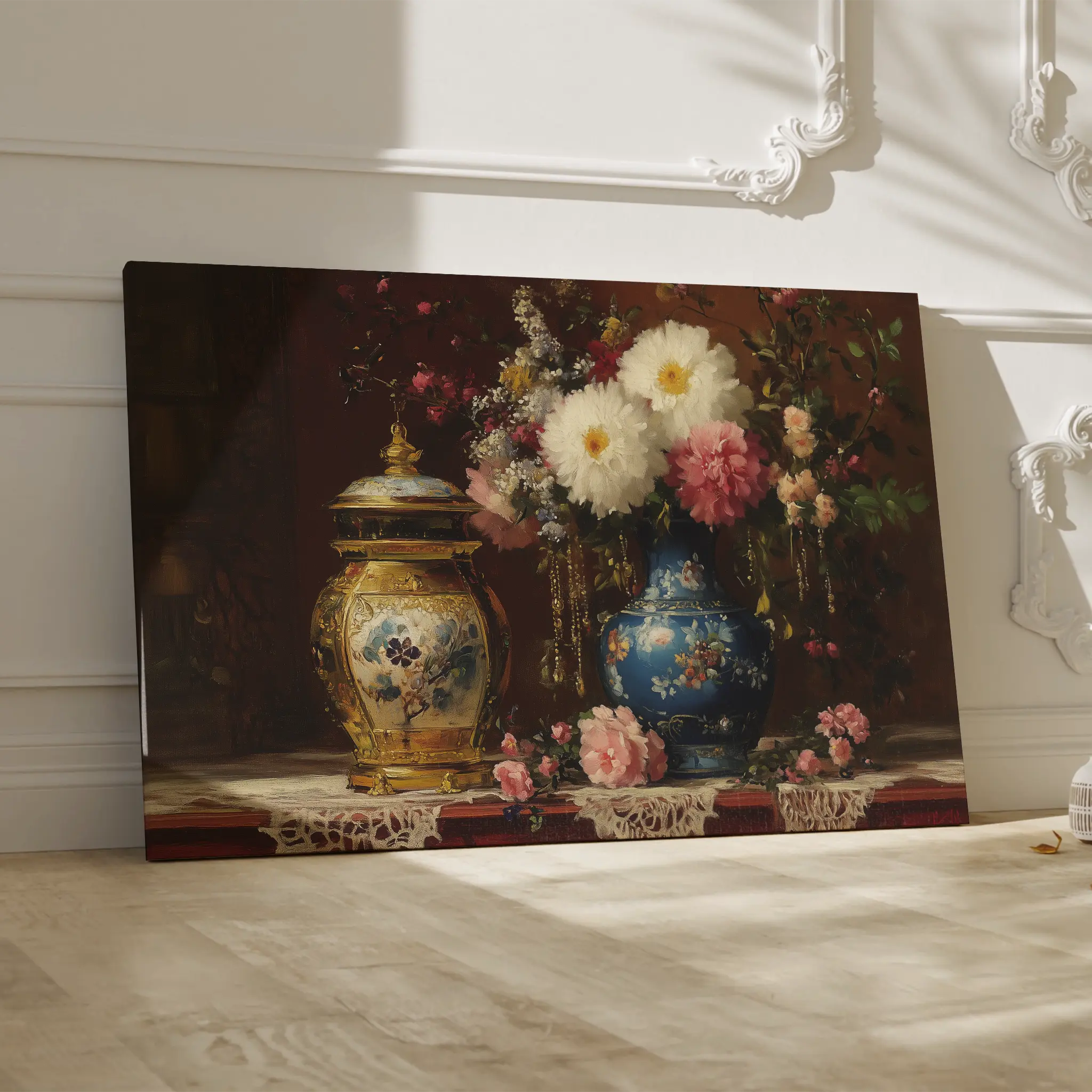 Floral Canvas Wall Art WAD1009-F 90 x 60 cm / Stretched on hidden frame