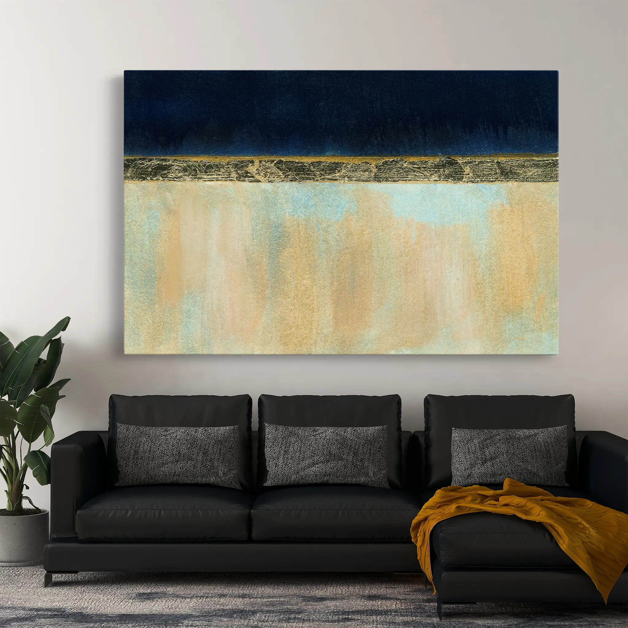 Abstract Canvas Wall Art WAD101-A 90 x 60 cm / Stretched on hidden frame