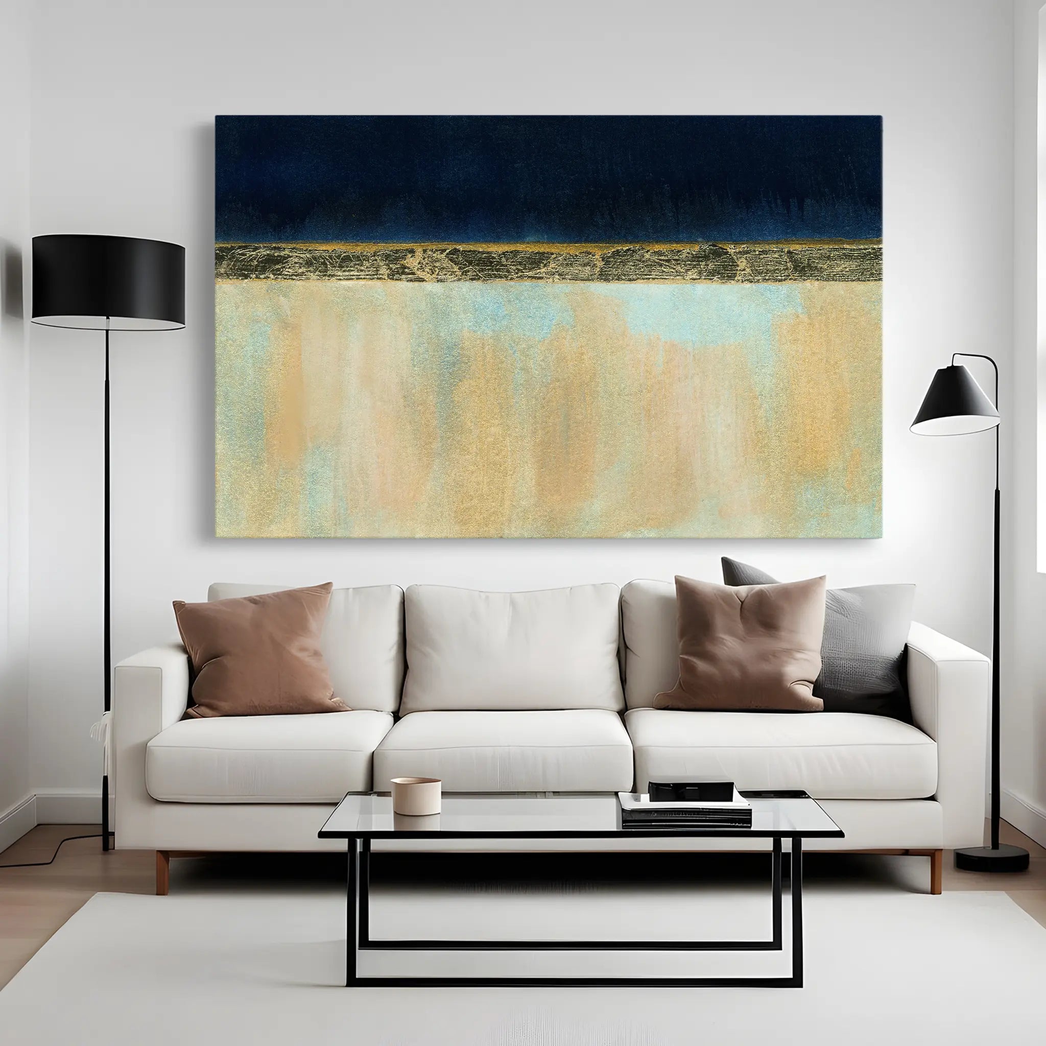 Abstract Canvas Wall Art WAD101-A 90 x 60 cm / Stretched on hidden frame