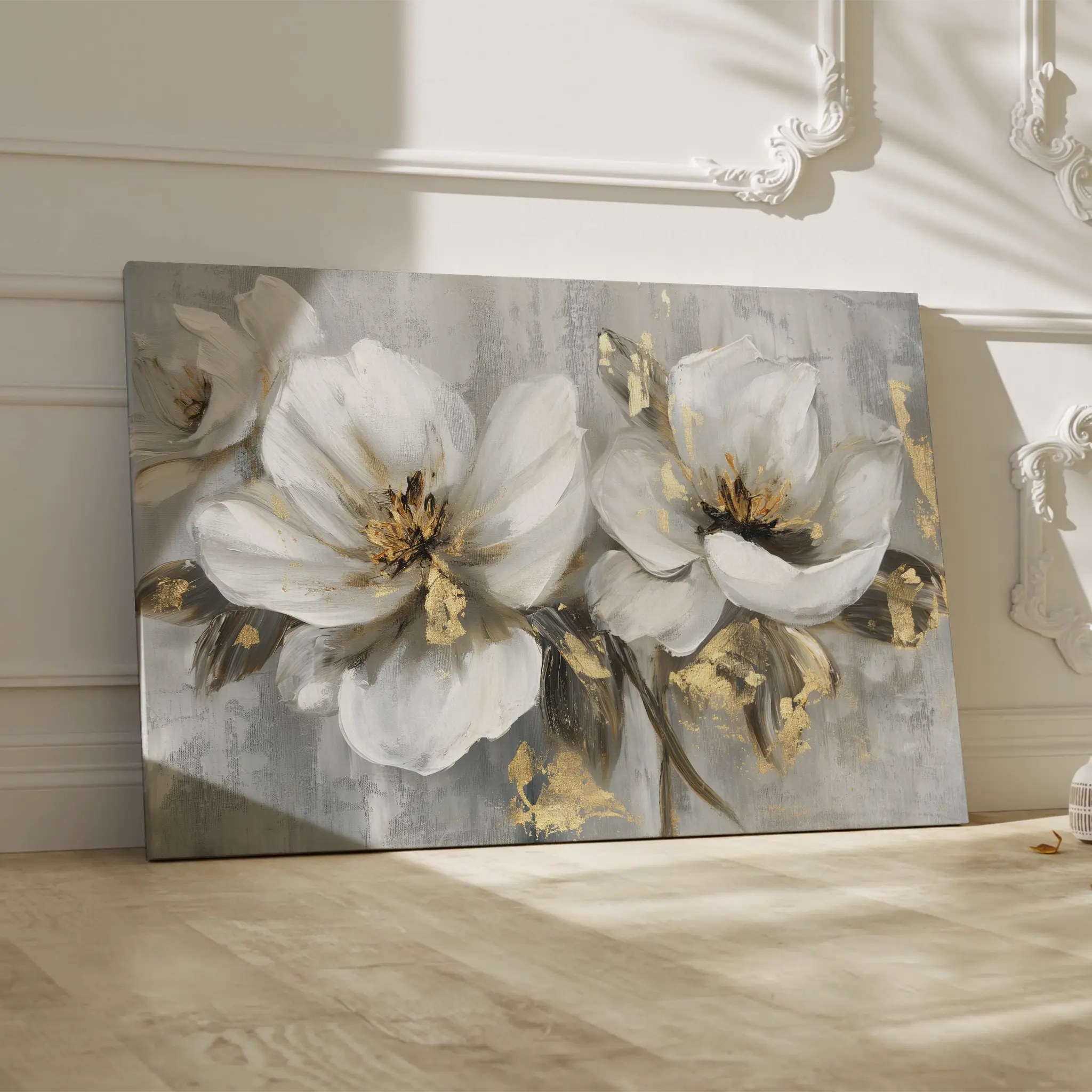 Floral Canvas Wall Art WAD101-F 90 x 60 cm / Stretched on hidden frame