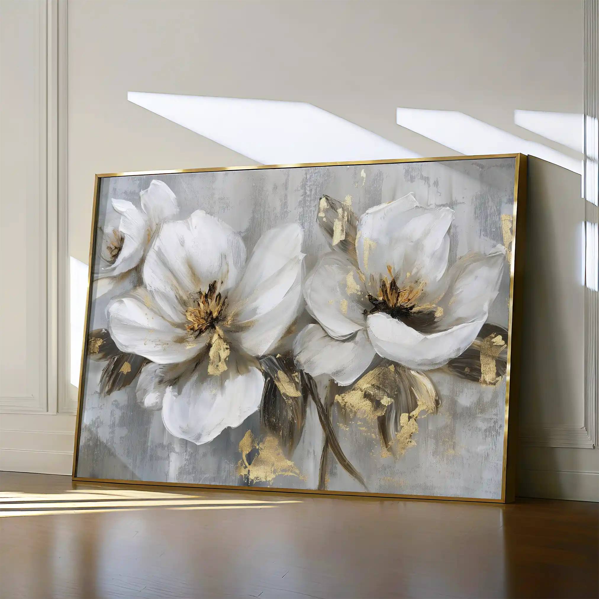 Floral Canvas Wall Art WAD101-F 90 x 60 cm / Stretched on hidden frame