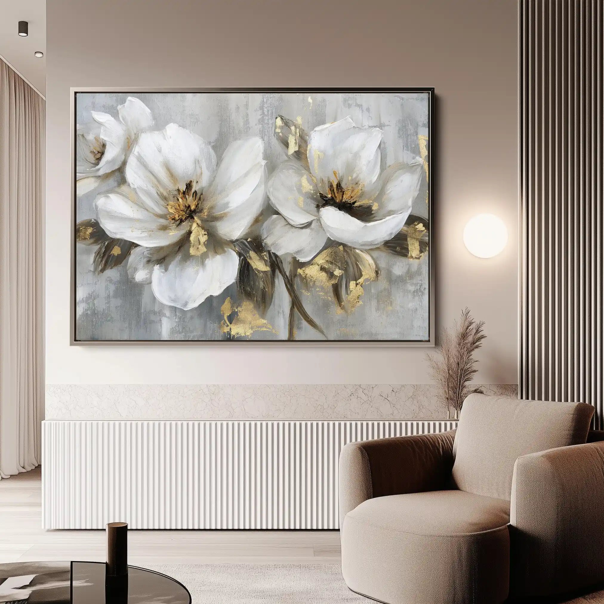 Floral Canvas Wall Art WAD101-F 90 x 60 cm / Stretched on hidden frame