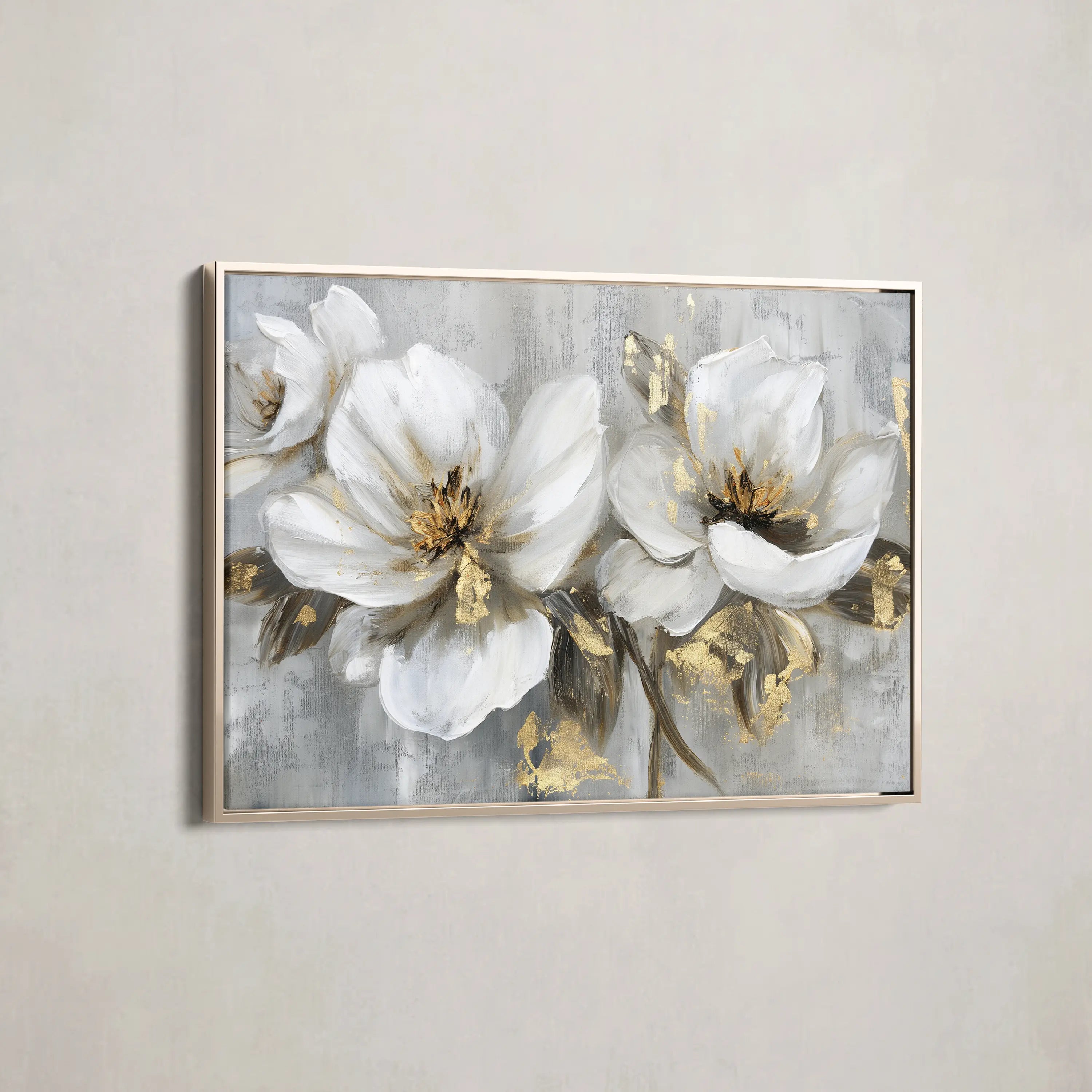 Floral Canvas Wall Art WAD101-F 90 x 60 cm / Stretched on hidden frame