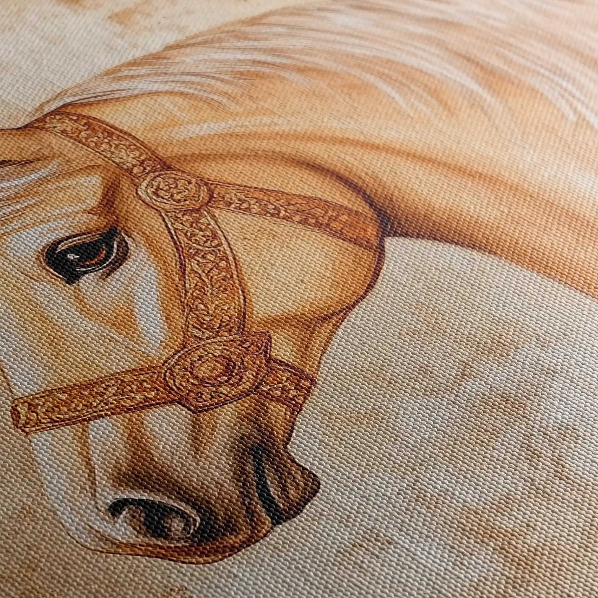 Horses 101 Canvas Art 90 x 60 cm / Stretched on hidden frame