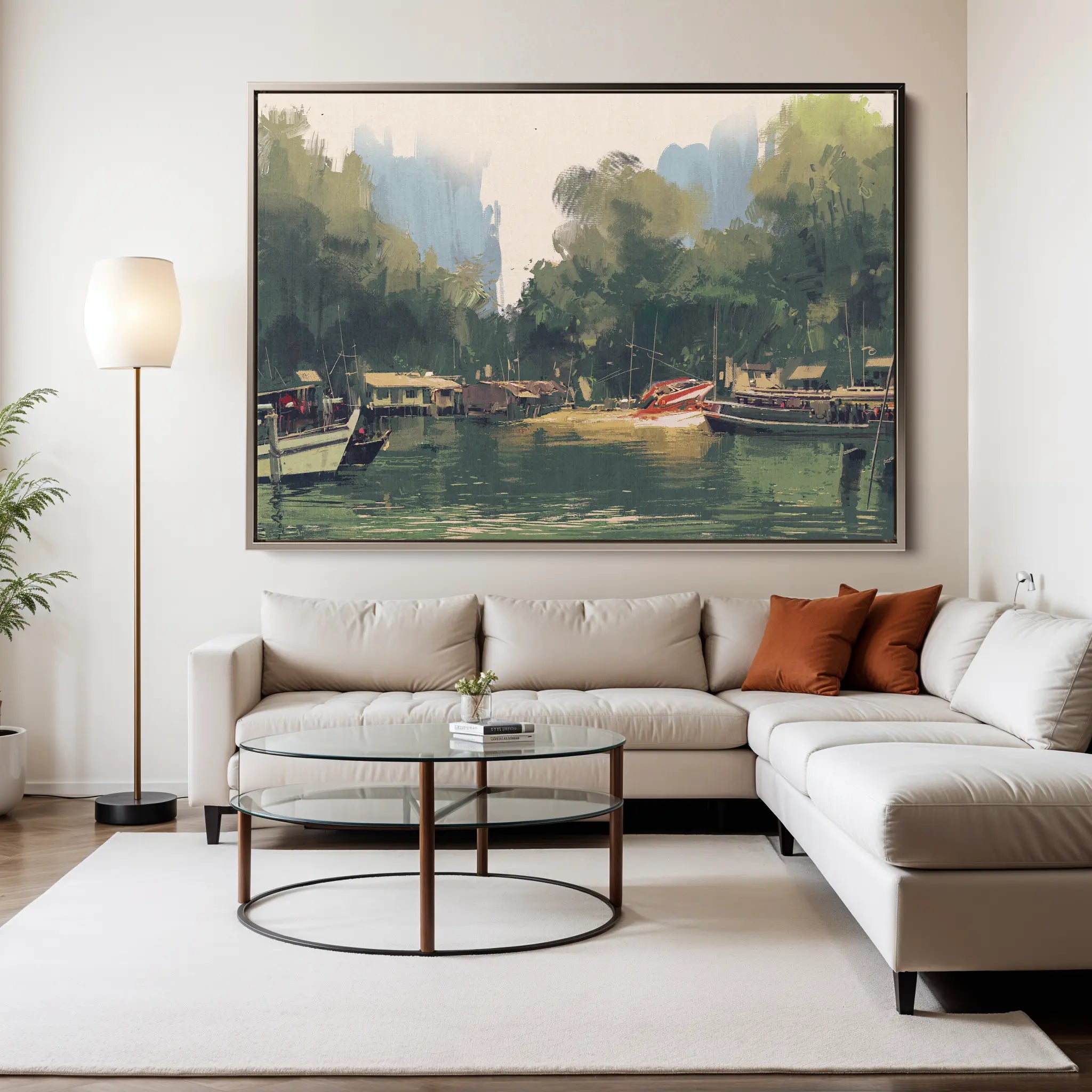 Landscape Canvas Wall Art WAD101-L 90 x 60 cm / Stretched on hidden frame