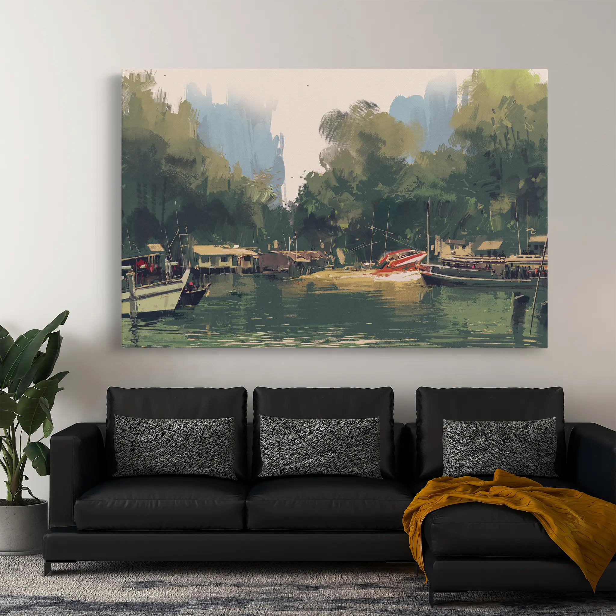 Landscape Canvas Wall Art WAD101-L 90 x 60 cm / Stretched on hidden frame