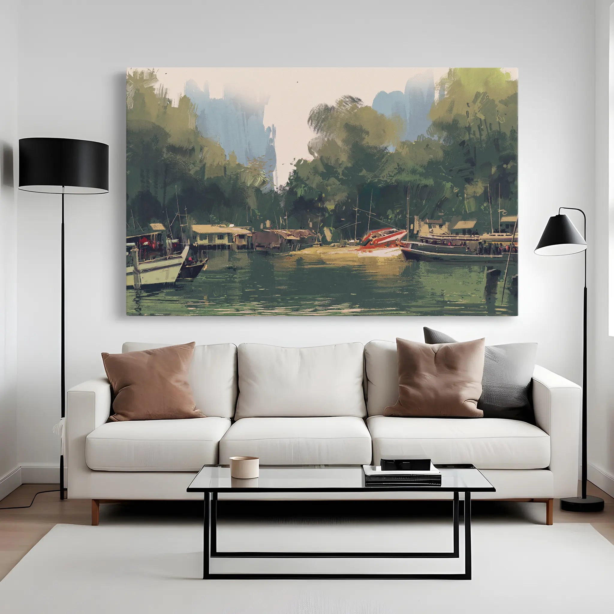 Landscape Canvas Wall Art WAD101-L 90 x 60 cm / Stretched on hidden frame