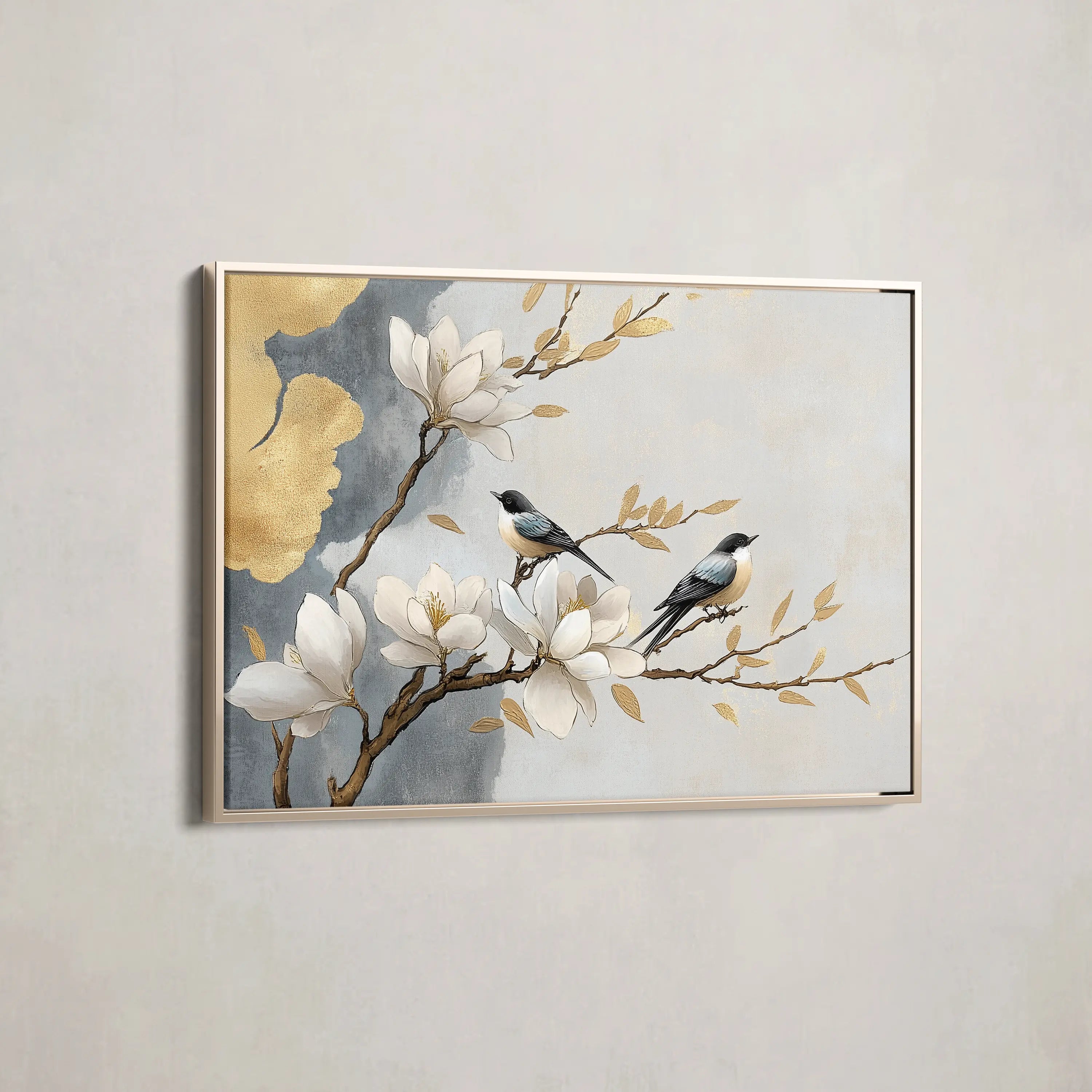 Floral Canvas Wall Art WAD1010-F 90 x 60 cm / Stretched on hidden frame