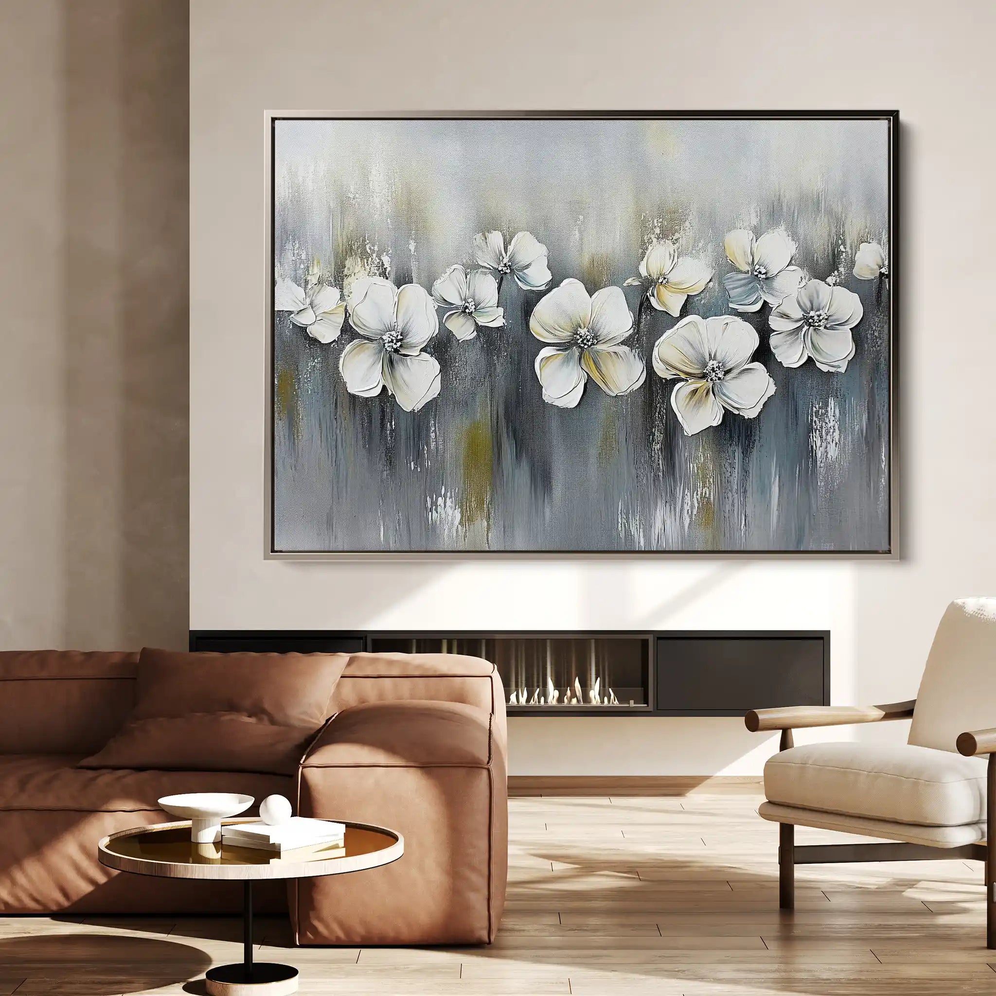 Floral Canvas Wall Art WAD1011-F 90 x 60 cm / Stretched on hidden frame