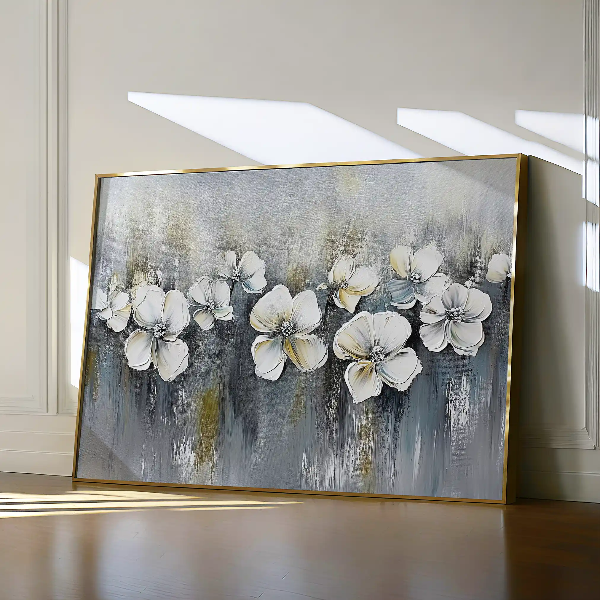 Floral Canvas Wall Art WAD1011-F 90 x 60 cm / Stretched on hidden frame
