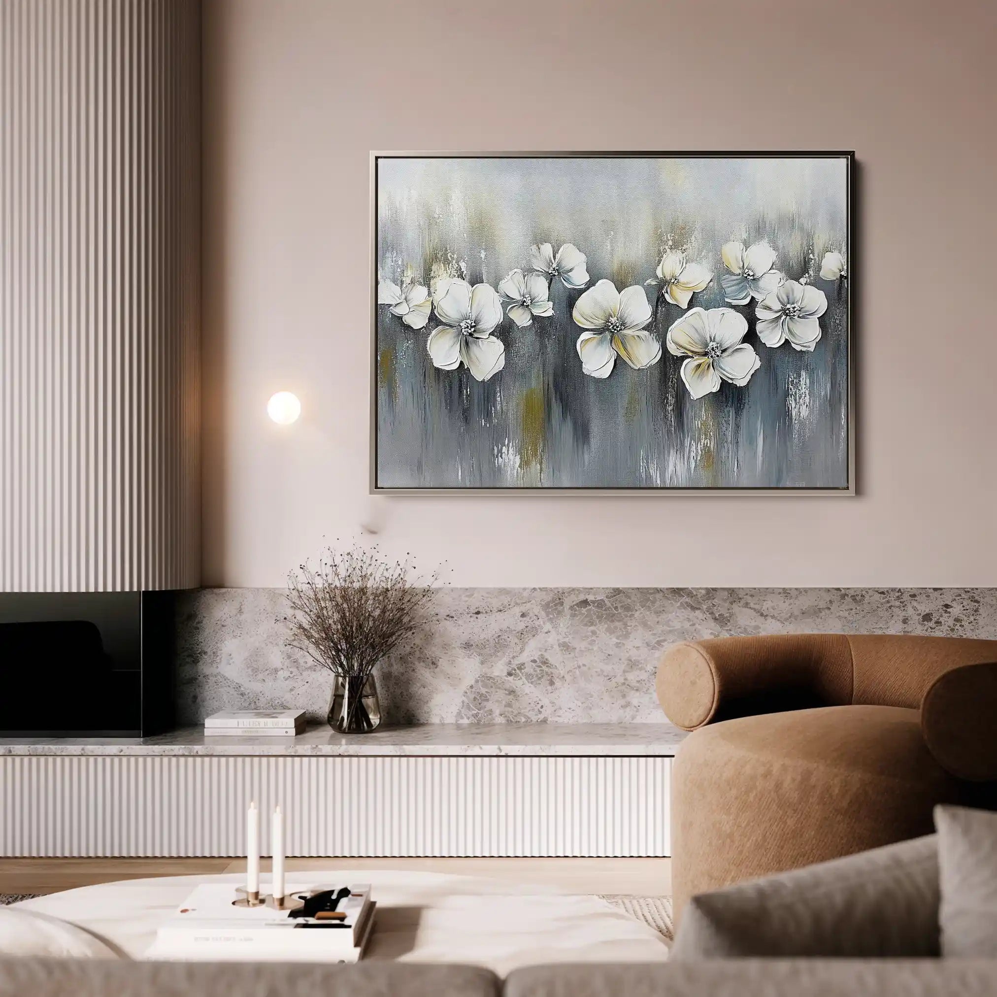 Floral Canvas Wall Art WAD1011-F 90 x 60 cm / Stretched on hidden frame